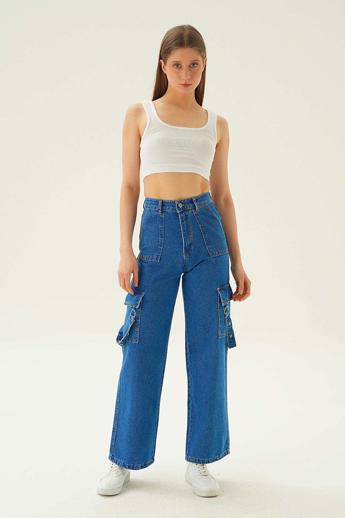 13102 Kargo Cep Palazzo Jean Mavi 