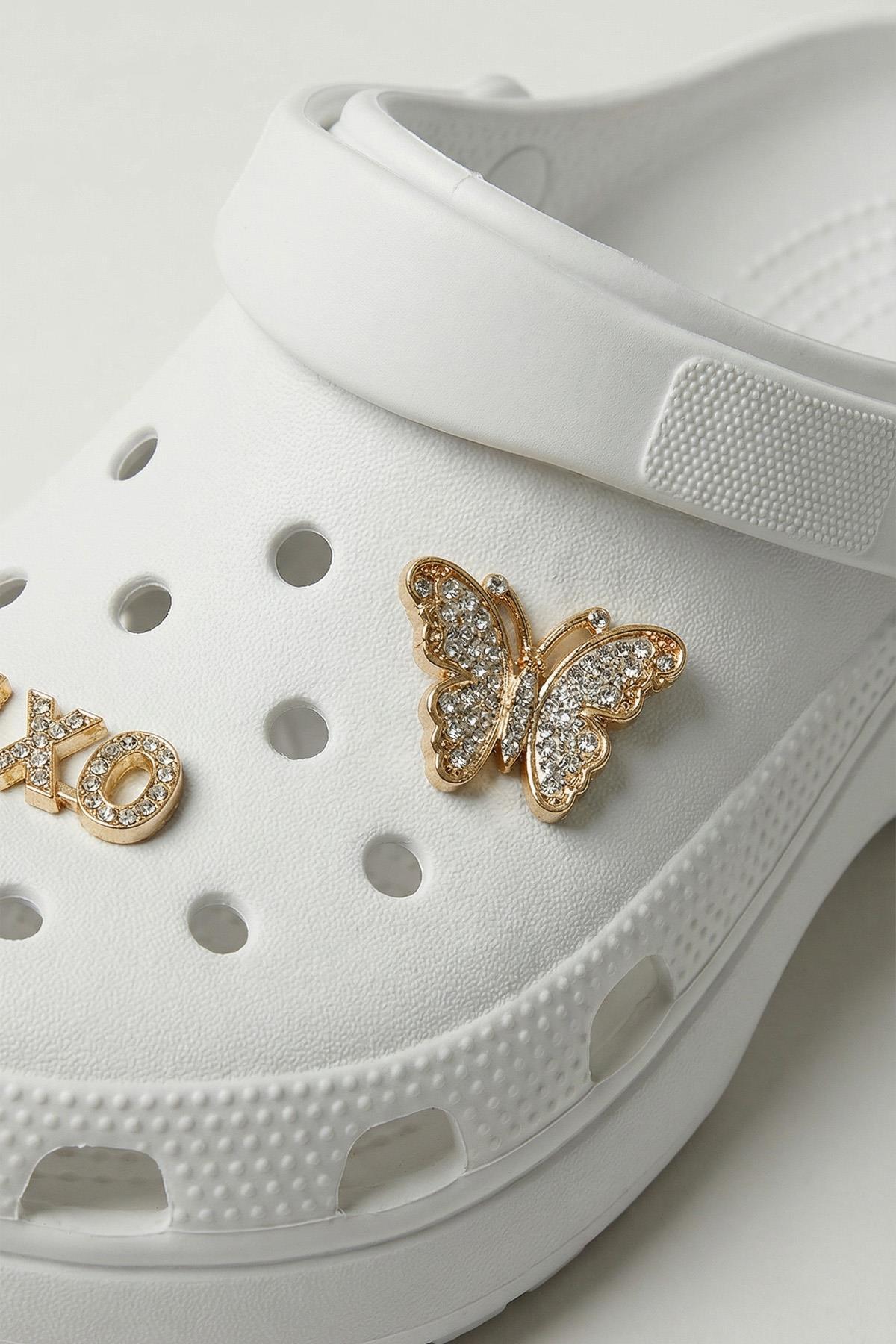 Beyaz Aksesuarlı Terlik 1320 