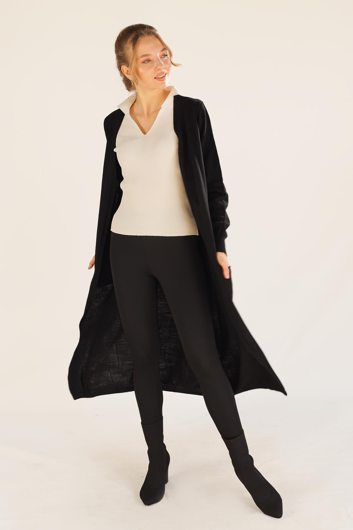 135 Uzun Hırka Siyah - RAYS