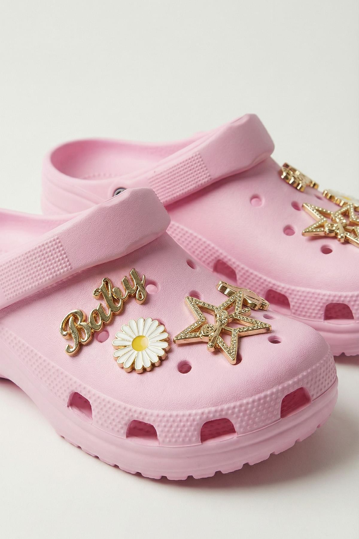 Pembe Aksesuarlı Terlik 1355 - RAYS