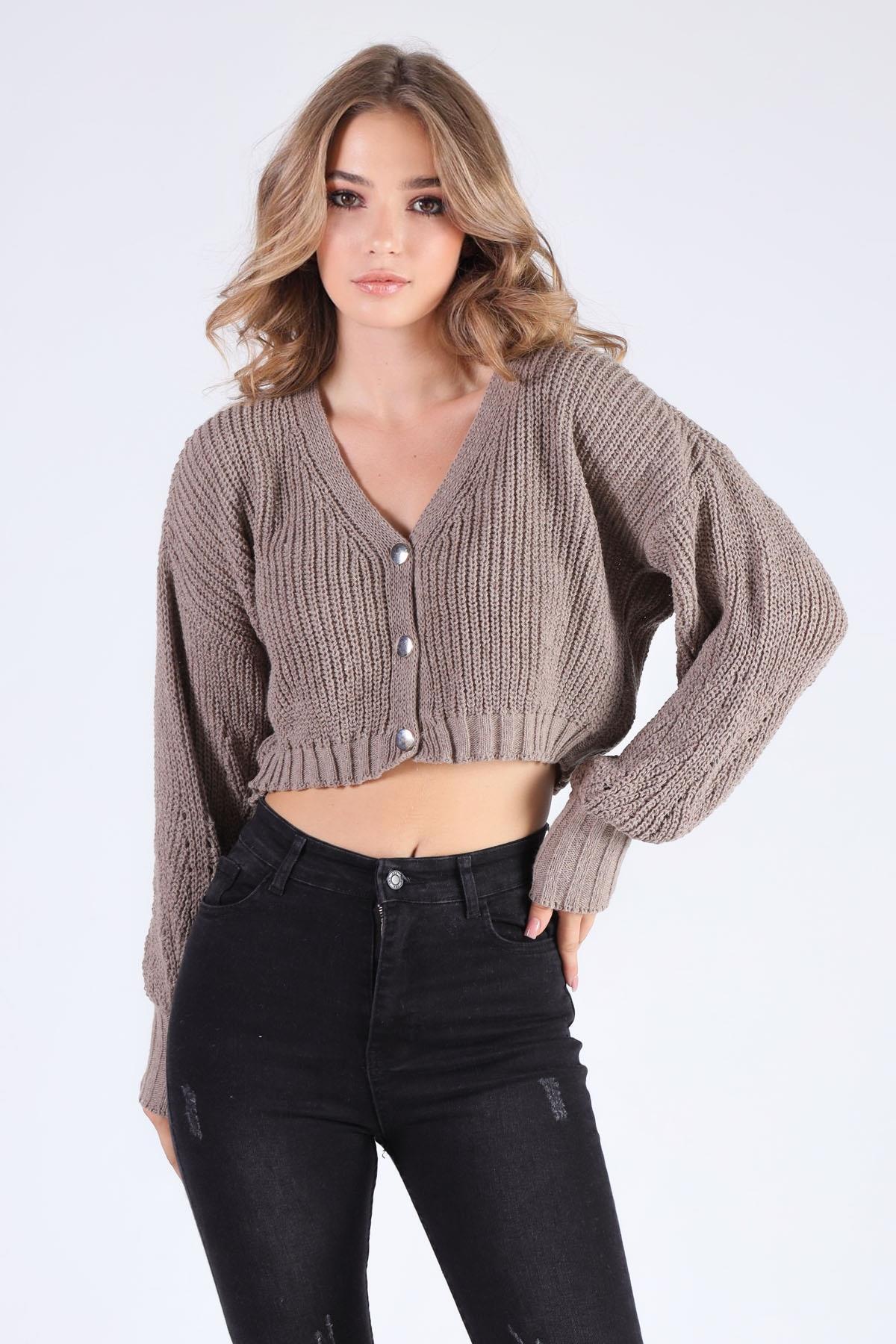 Vizon Kısa Düğmeli Hırka 1368 - 1