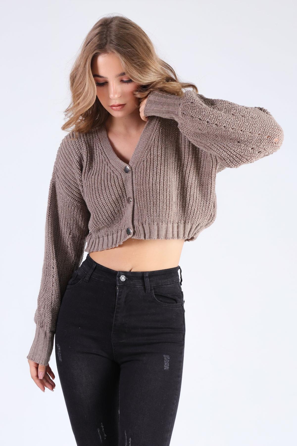 Vizon Kısa Düğmeli Hırka 1368 - 3