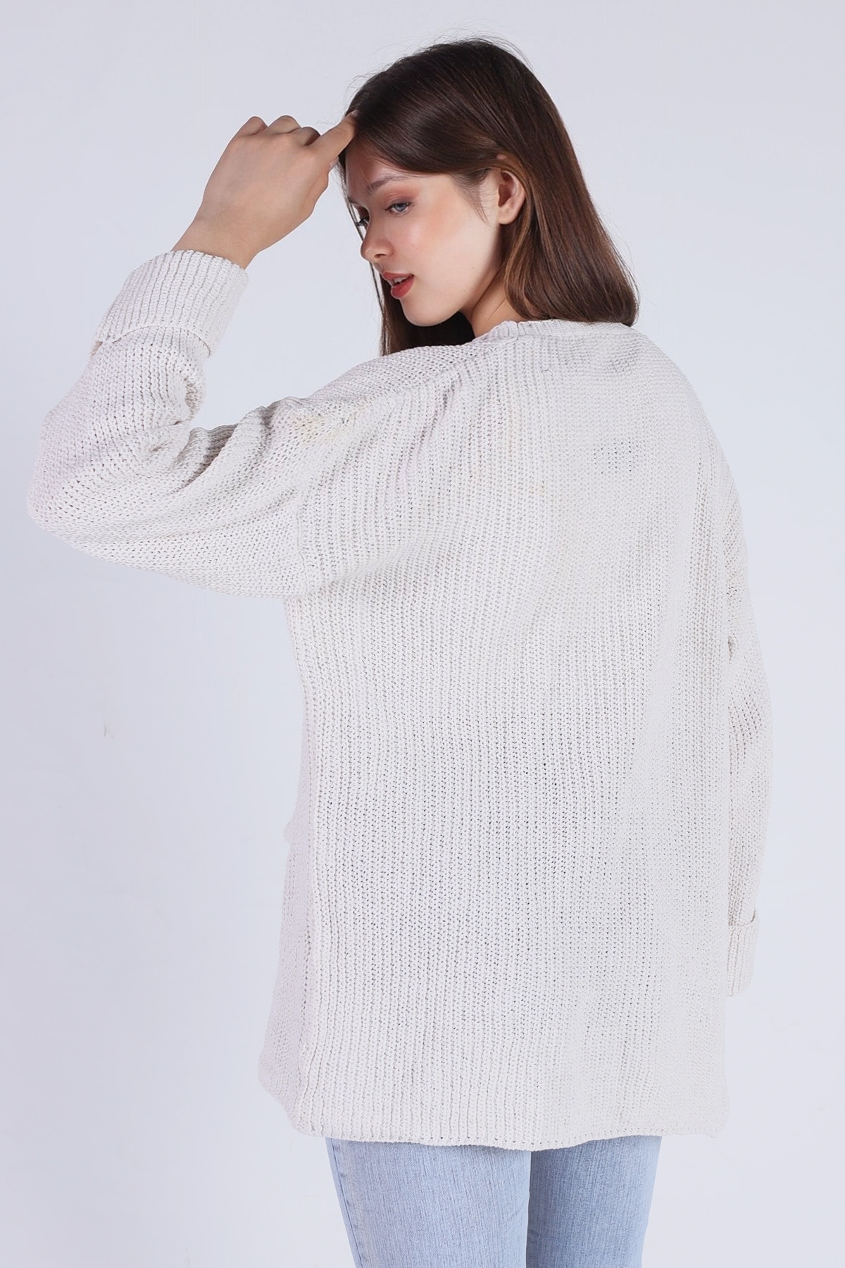 Ekru İspanyol Kol Hırka 1381 - 6