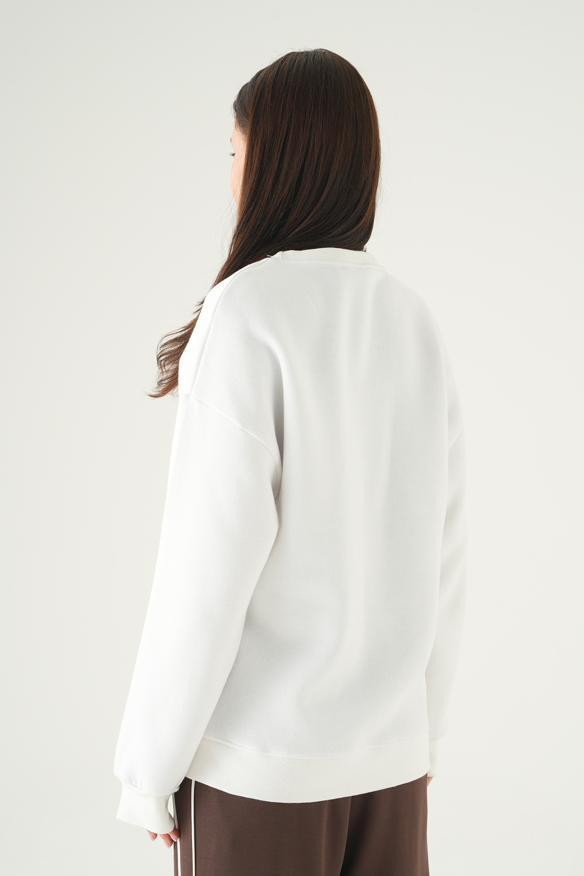California Baskılı Sweat 1403 Ekru - 5