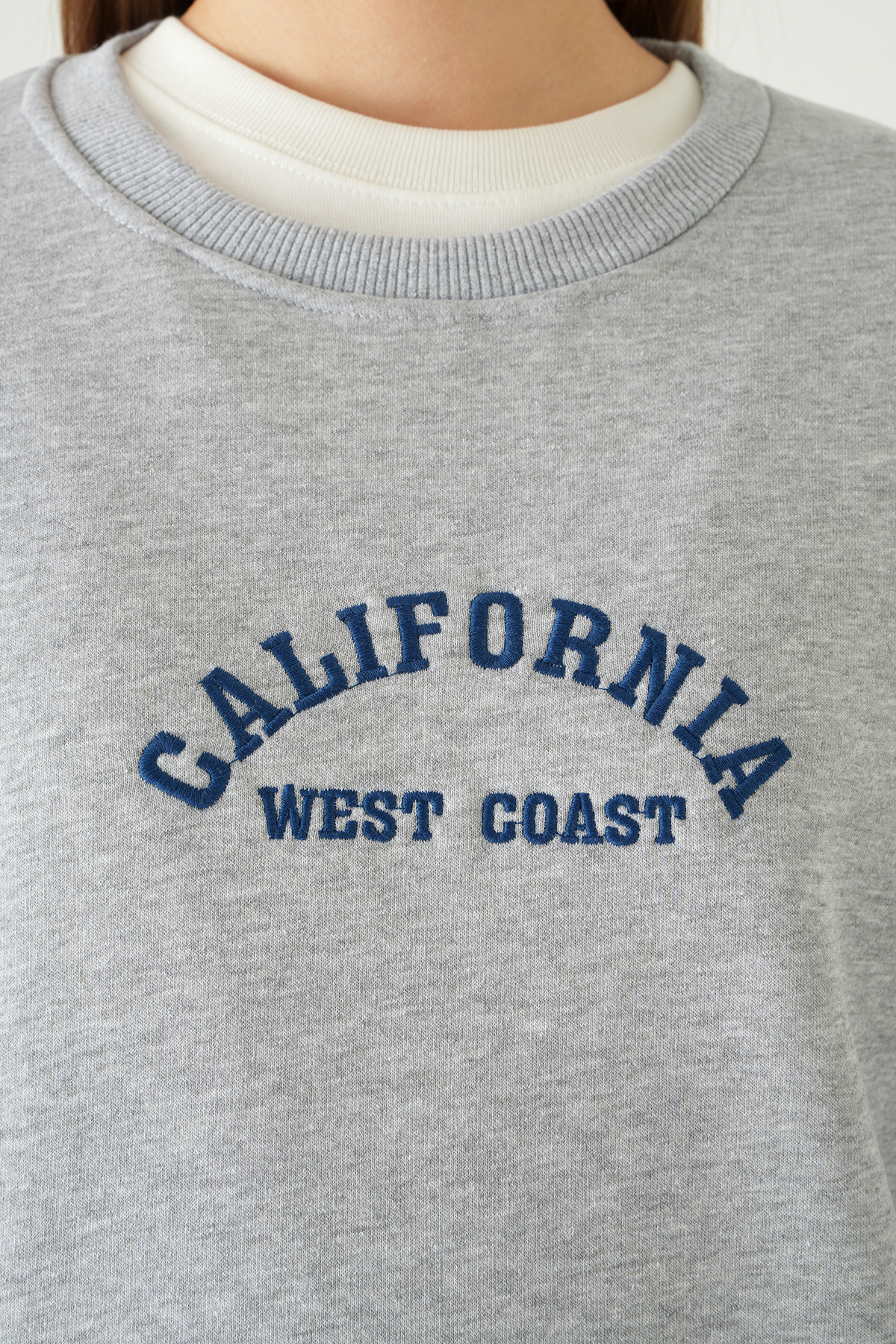 California Baskılı Sweat 1403 Gri - 4