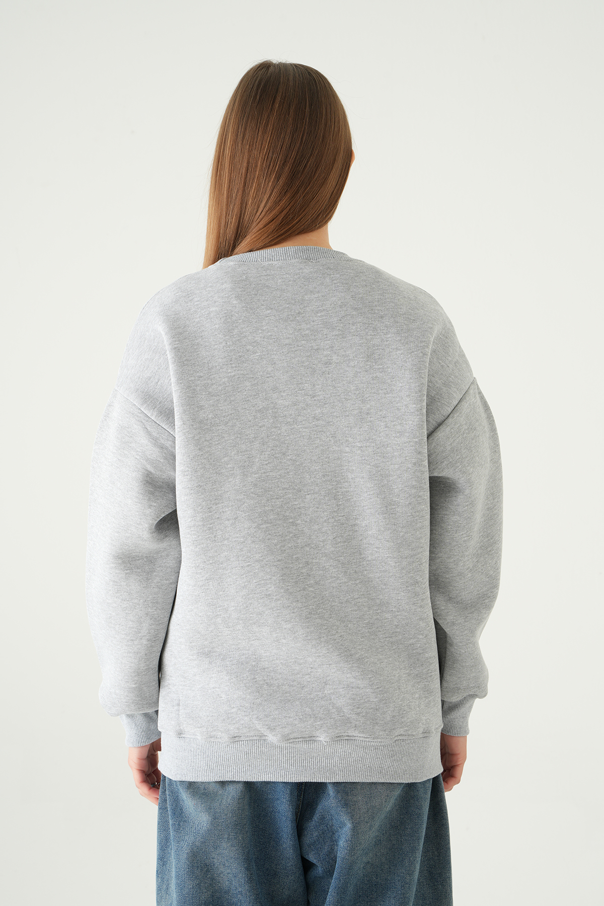 California Baskılı Sweat 1403 Gri - 5