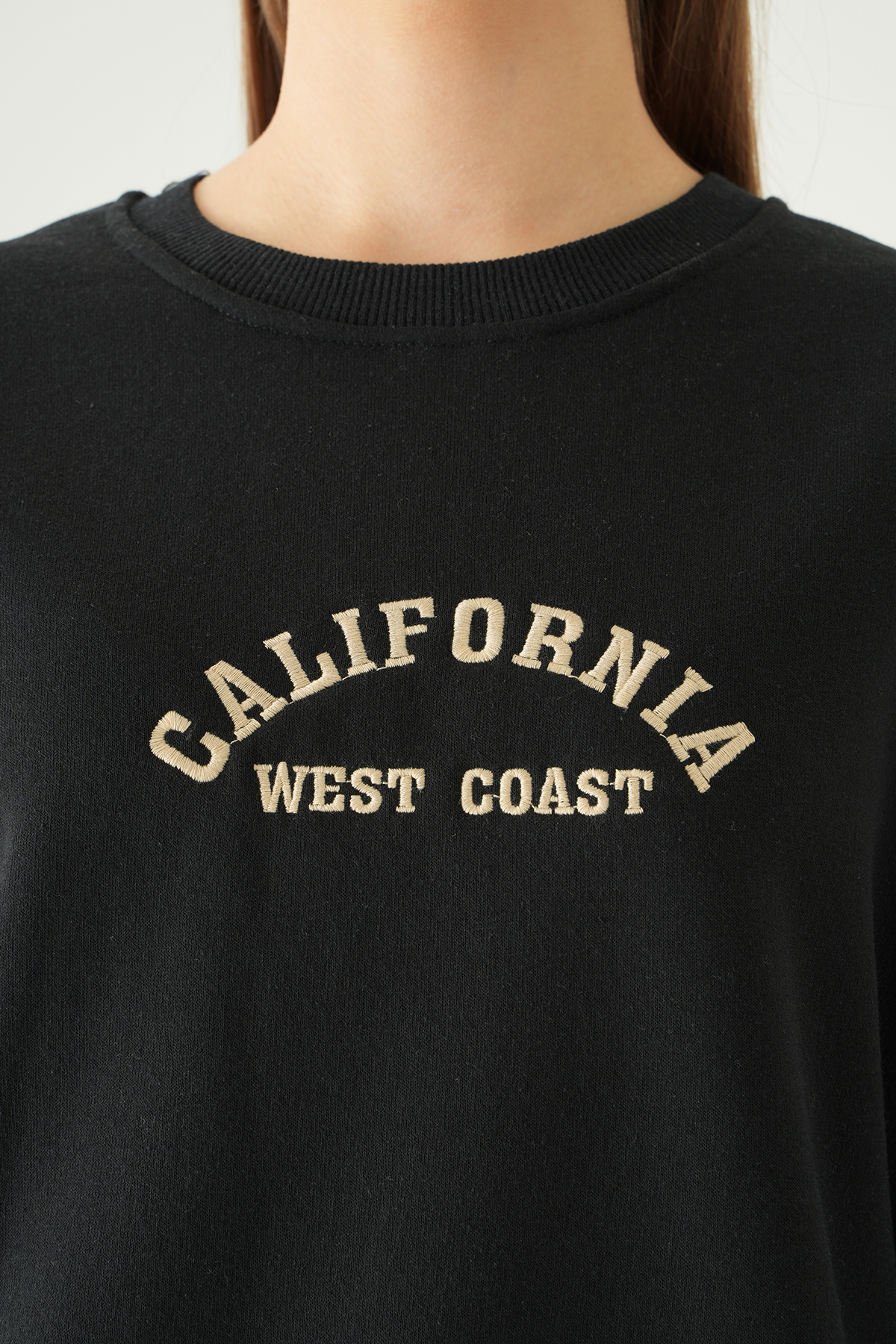 Siyah California Baskılı Sweat 1403 - 4