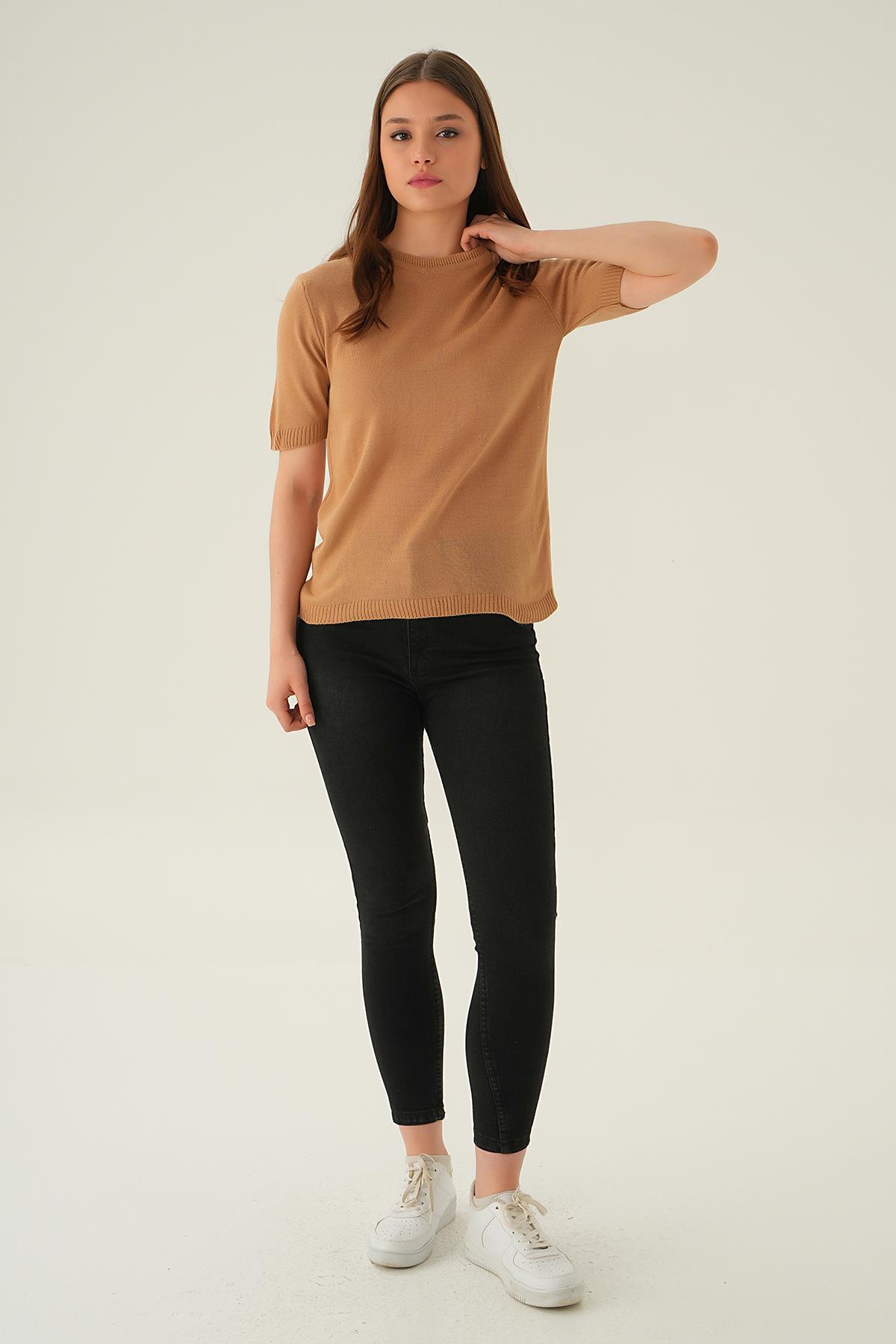 Camel Bisiklet Yaka Tişört 1444 - 2