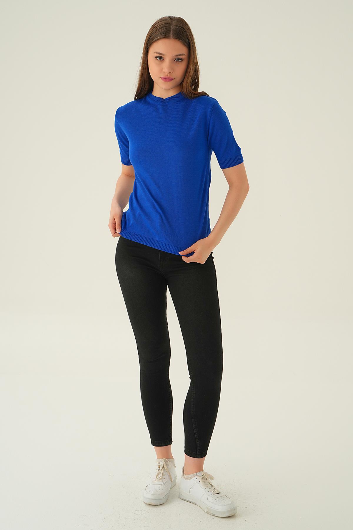 Saks Bisiklet Yaka Tişört 1444 - 3