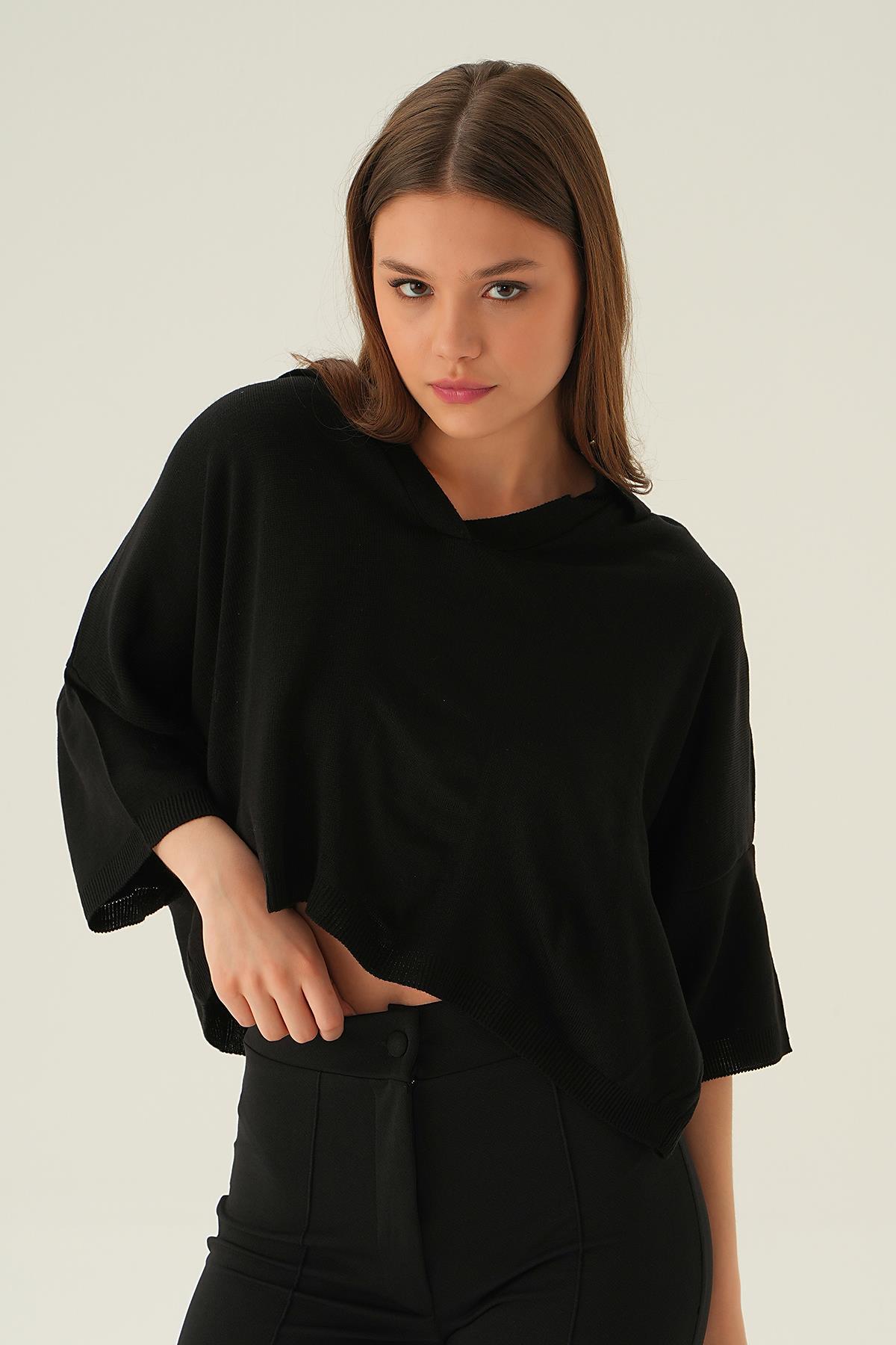 1457 Polo Yaka Tişört Siyah - 3