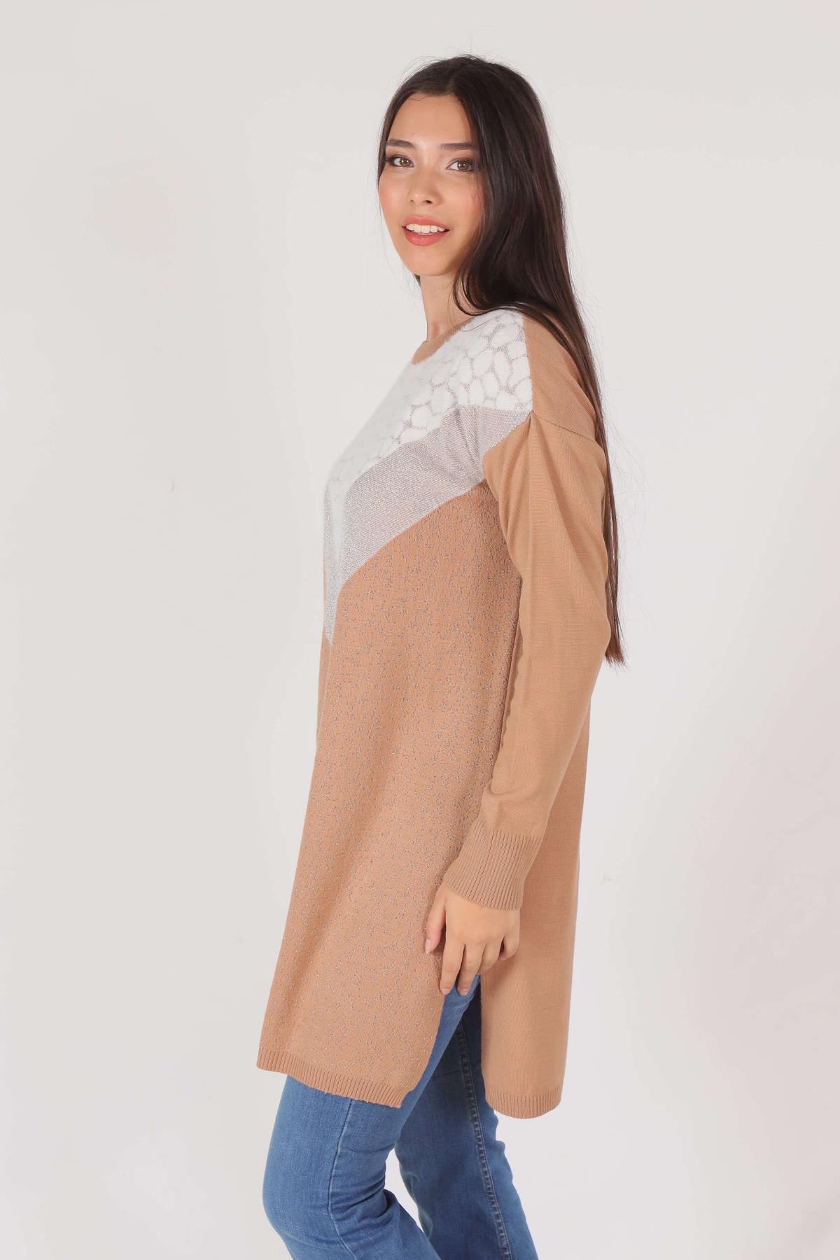 1475 Simli Triko Tunik Bisküvi - 2