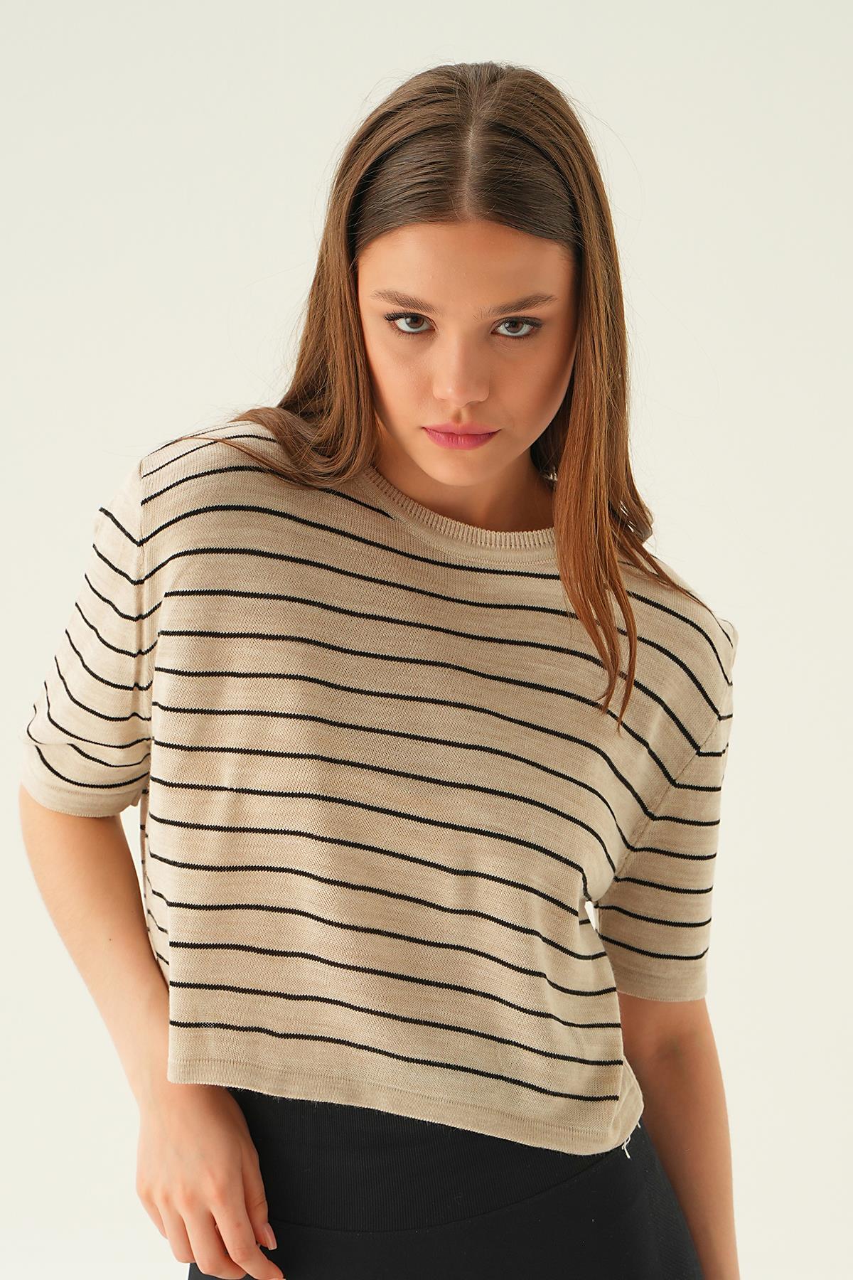 Taş Çizgili Tişört 1488 - 4