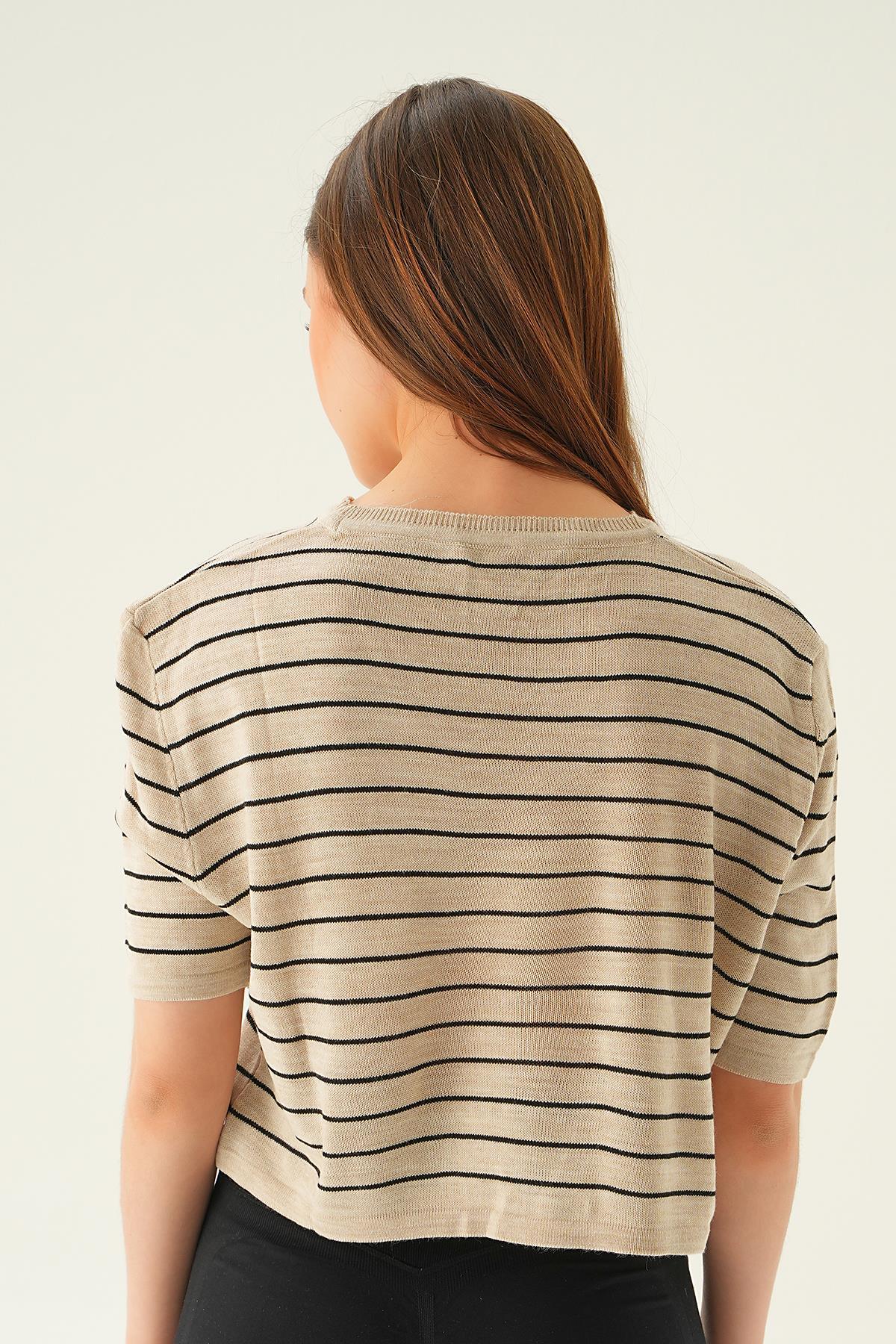 Taş Çizgili Tişört 1488 - 5