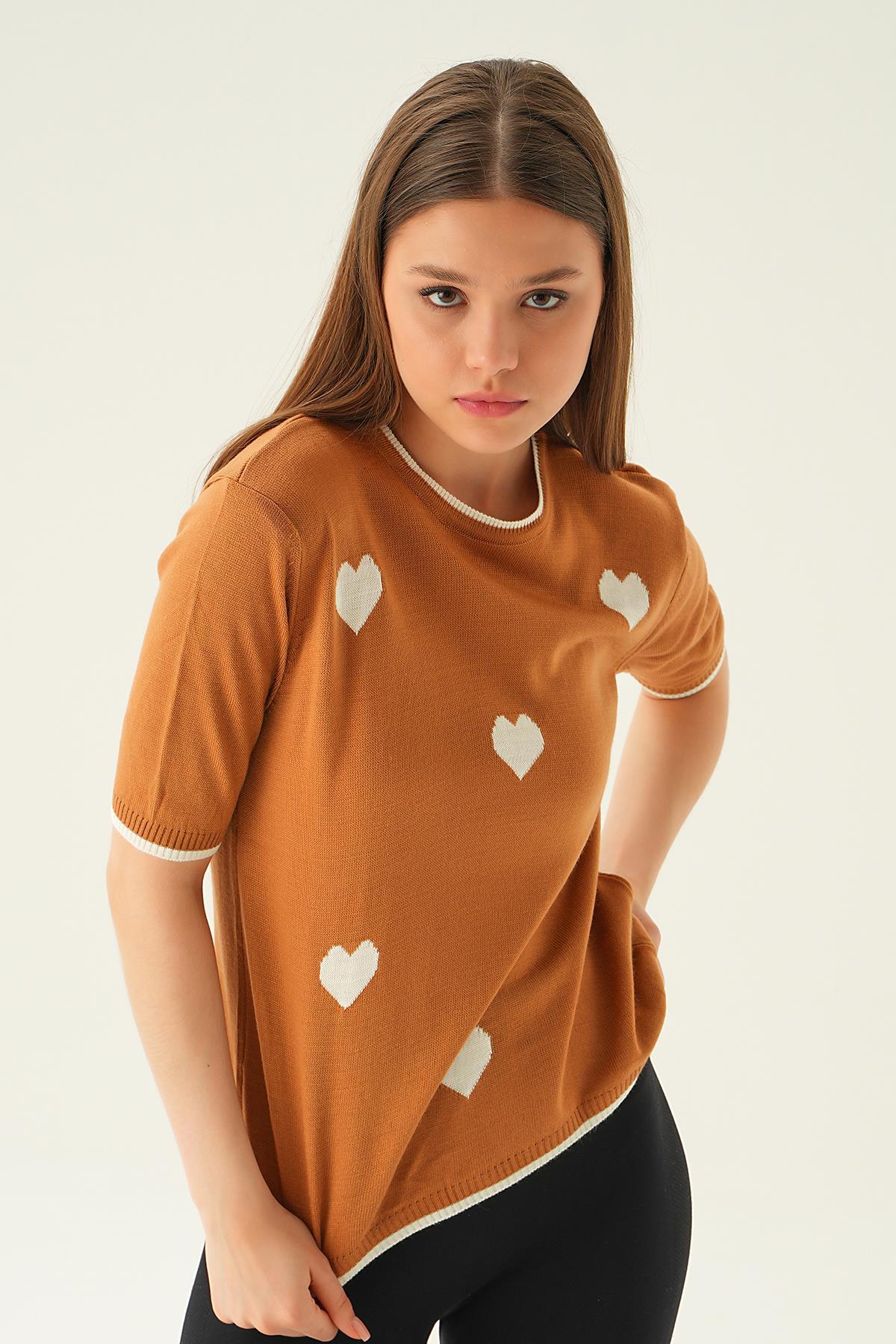 Camel Kalpli Tişört 1489 - 3