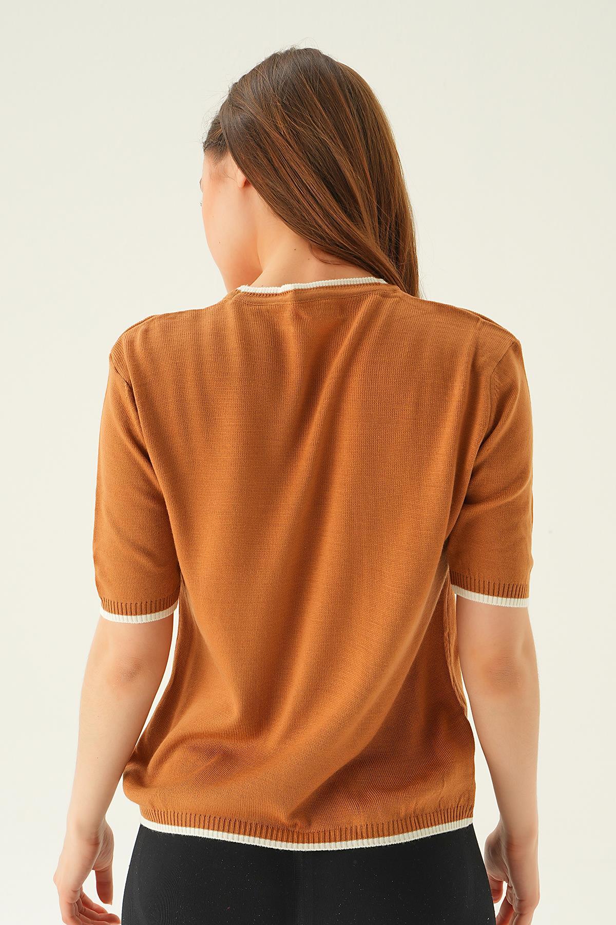 Camel Kalpli Tişört 1489 - 4