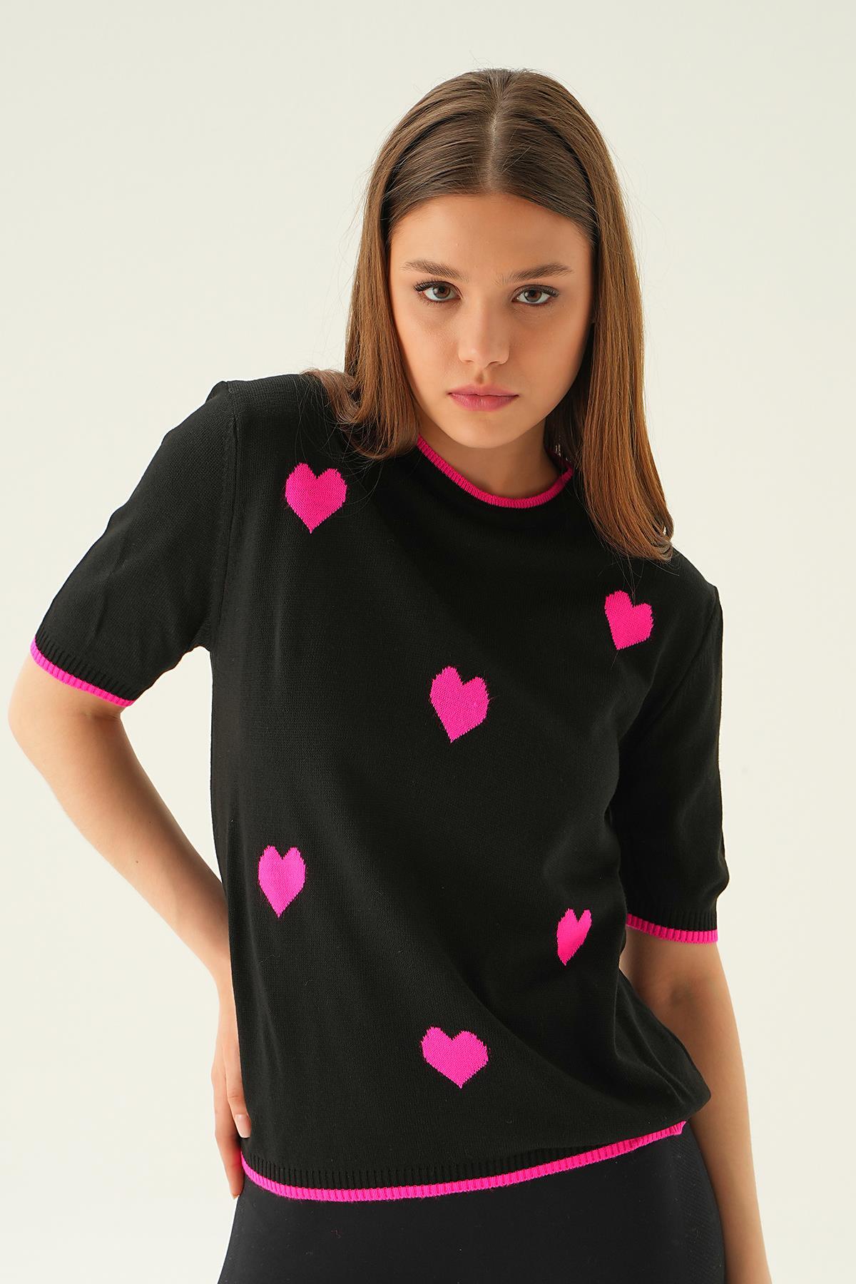 1489 Kalpli Tişört Siyah - 3