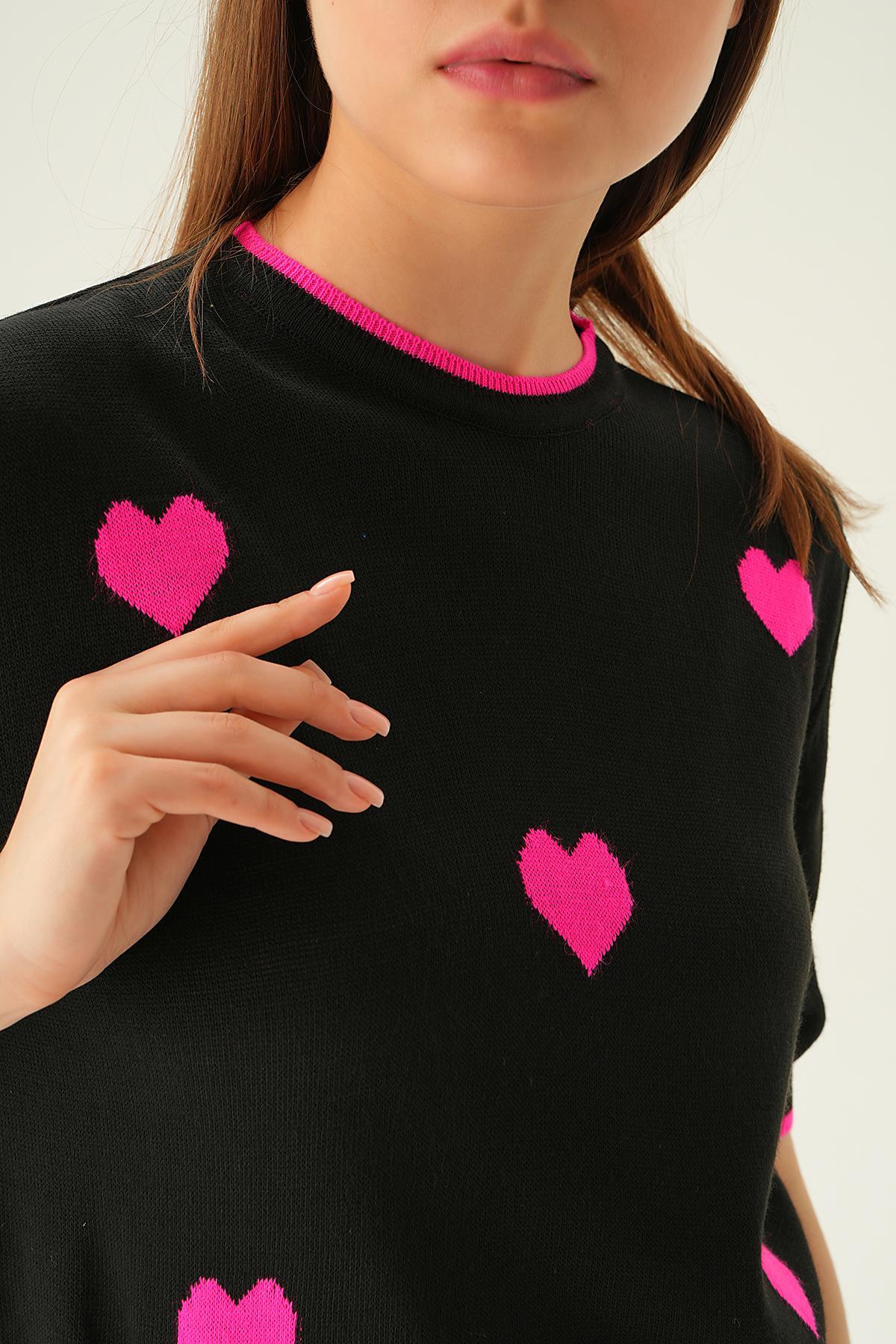 1489 Kalpli Tişört Siyah - 5