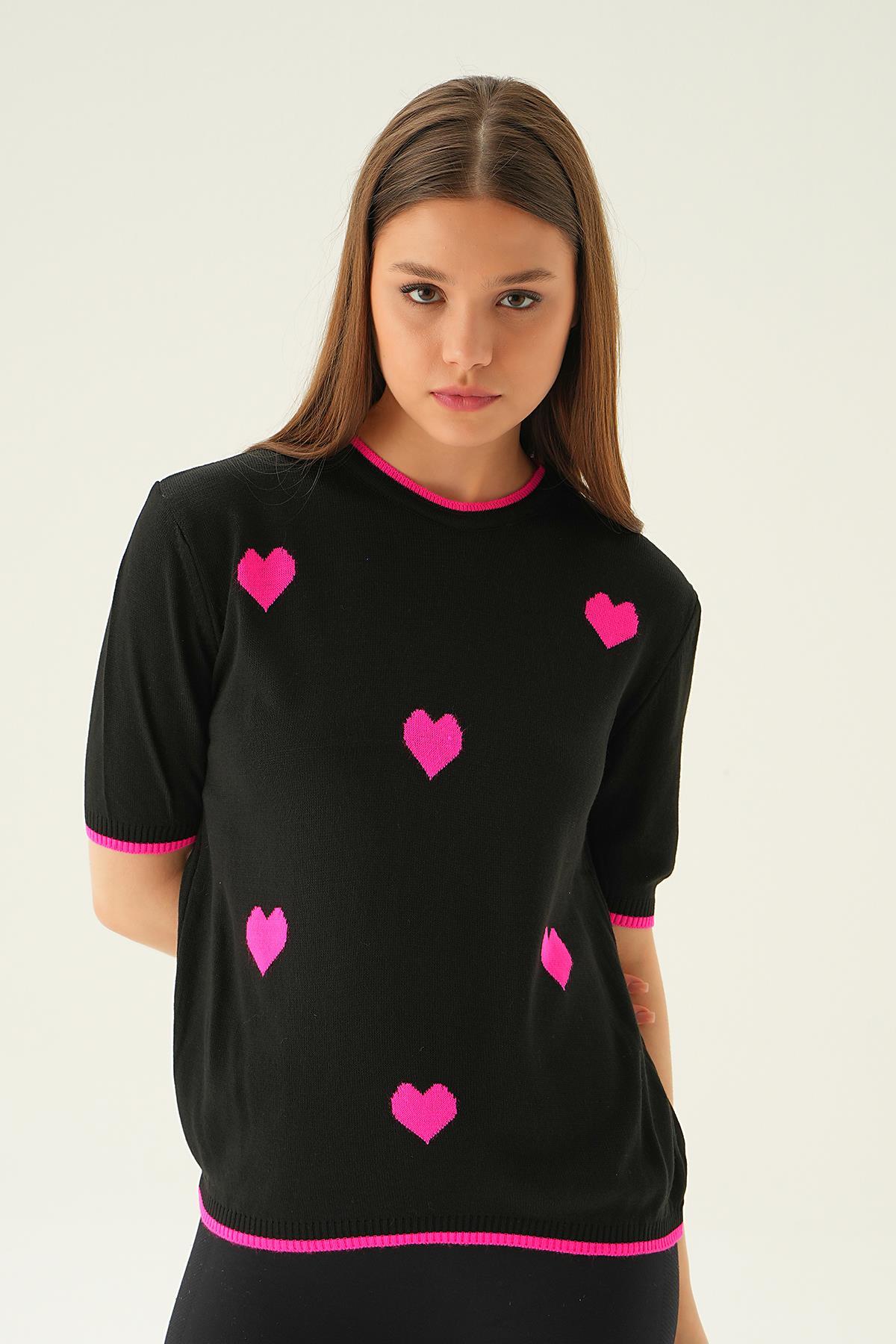 1489 Kalpli Tişört Siyah - 6