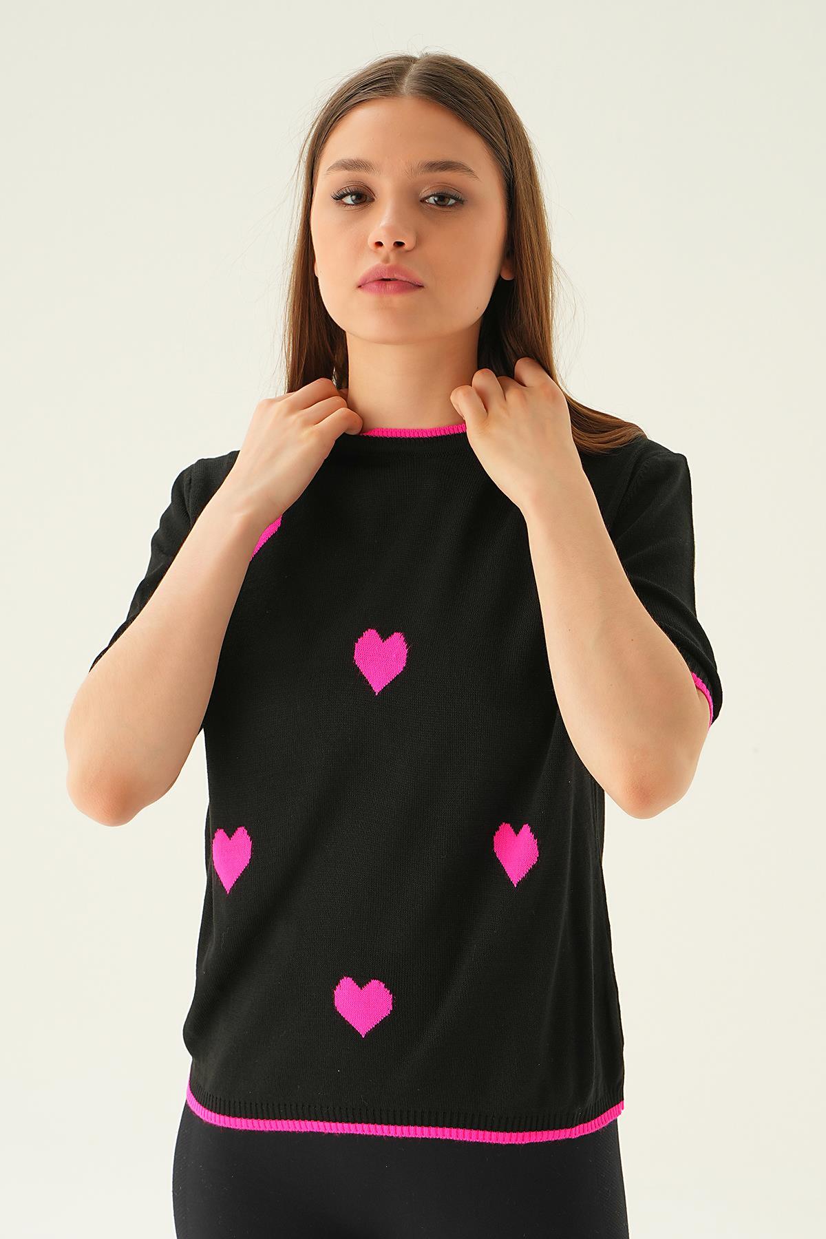 Siyah Kalpli Tişört 1489 - 2