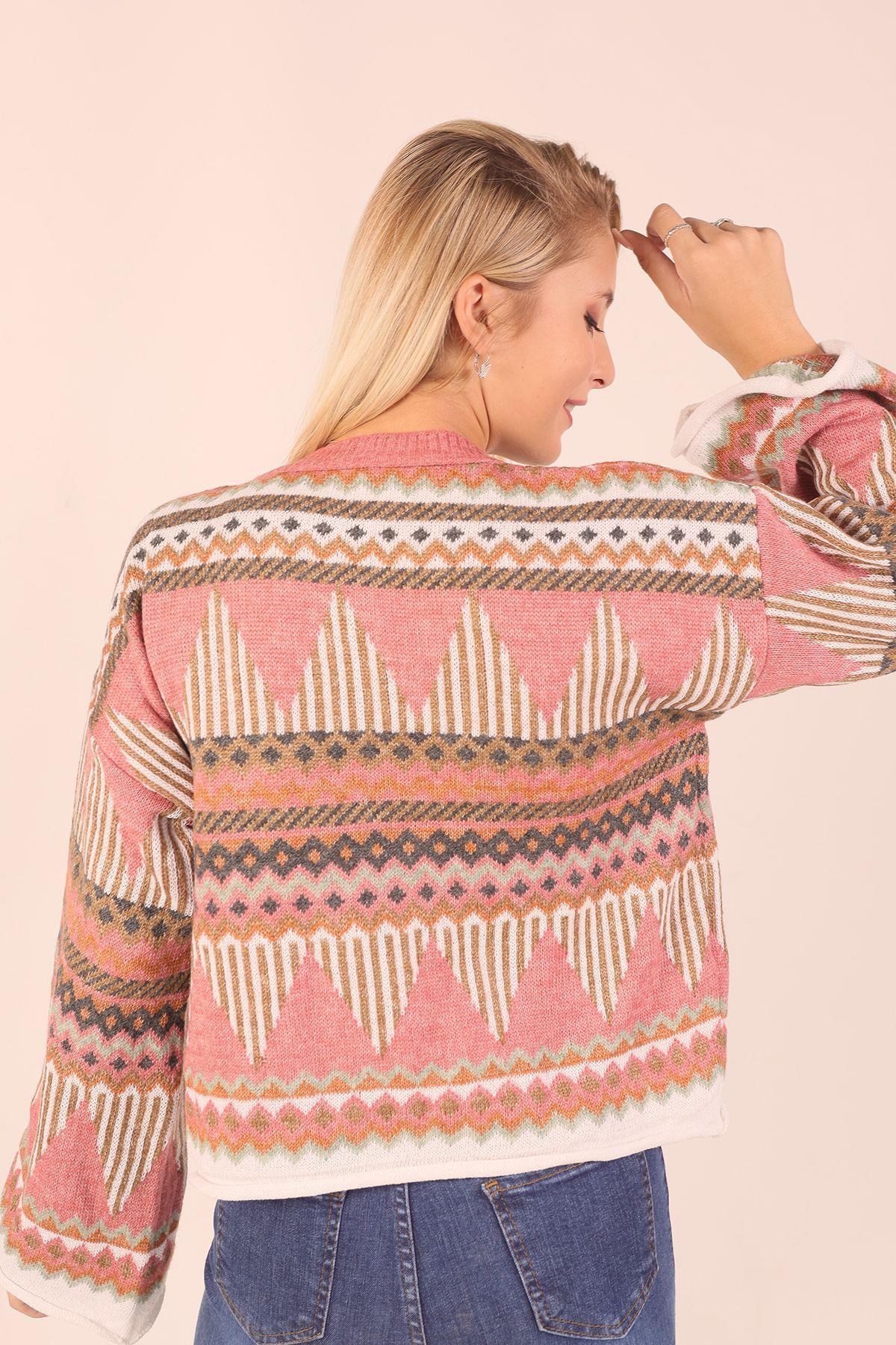 Gül Kurusu İspanyol Kol Etnik Desen Kazak 1509 - 4