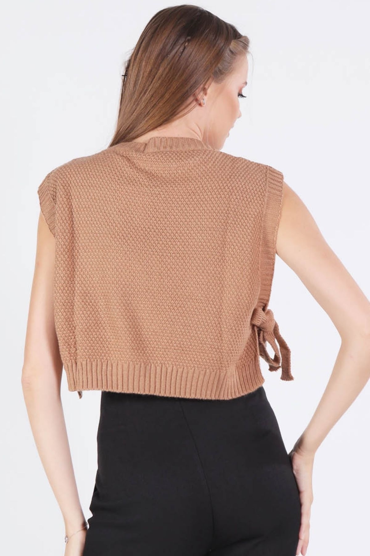 Bisküvi Yandan Bağlamalı Süveter 1536 - 4