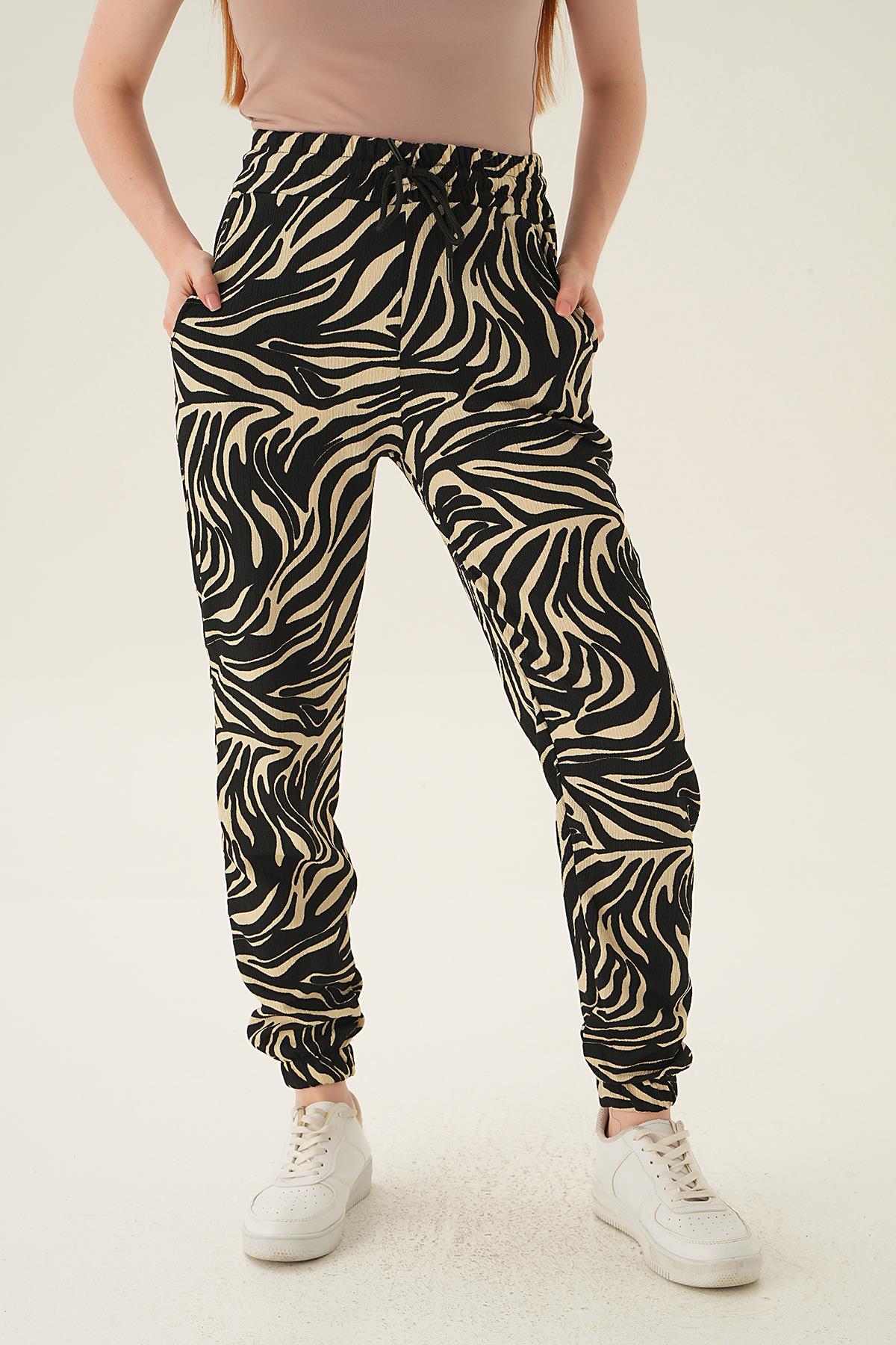 Ekru Desenli Eşofman 15818 - 2