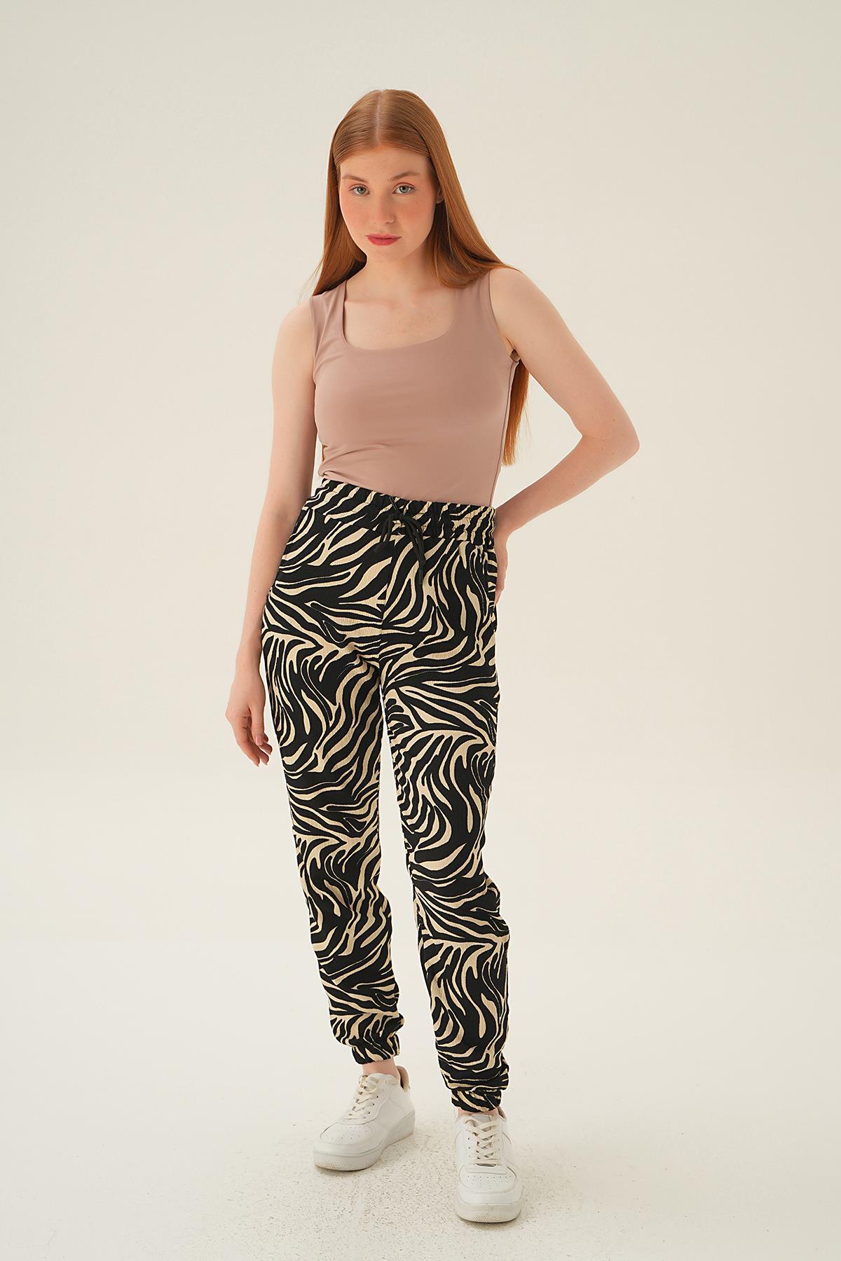 Ekru Desenli Eşofman 15818 - 6