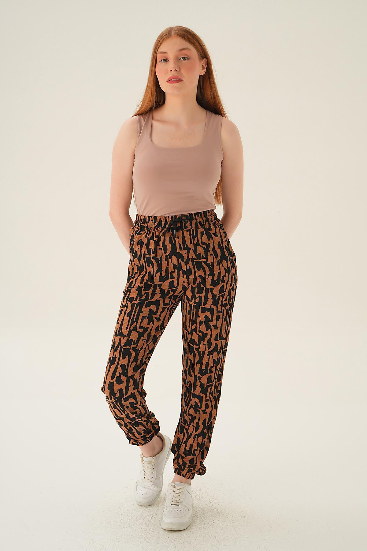 Taba Desenli Eşofman 15818 