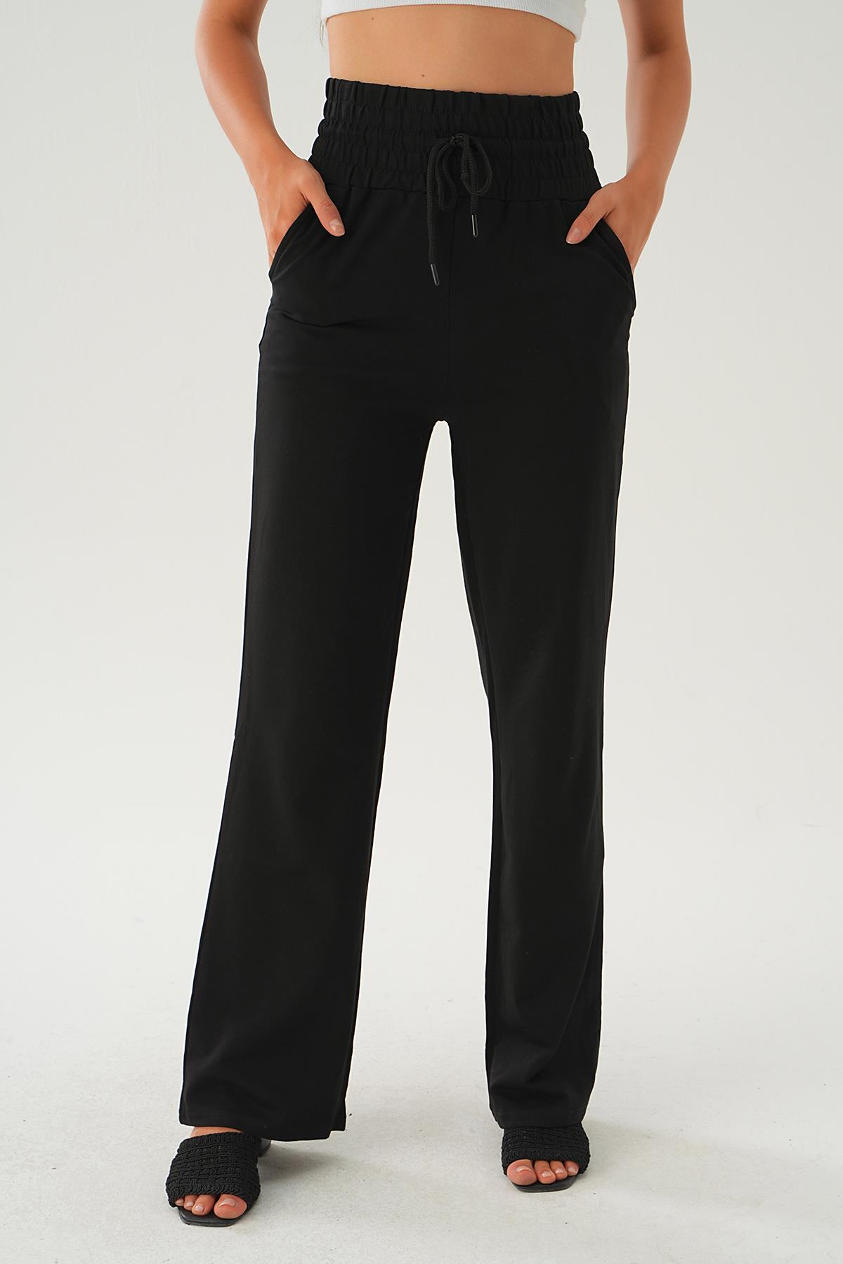 Siyah Palazzo Eşofman 15821 - 3