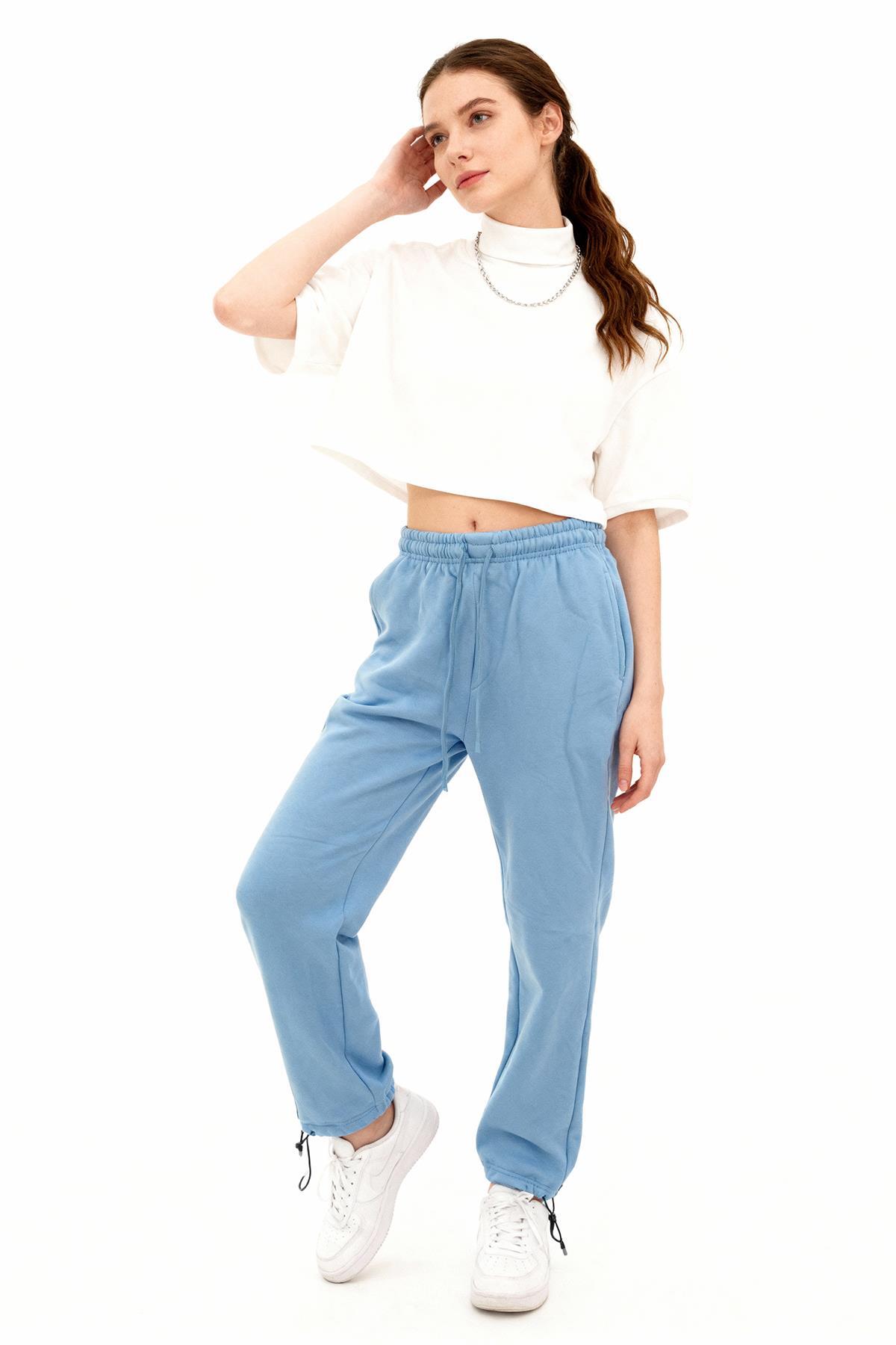 1600 Bel Bağcıklı Eşofman Bebe Mavi - RAYS