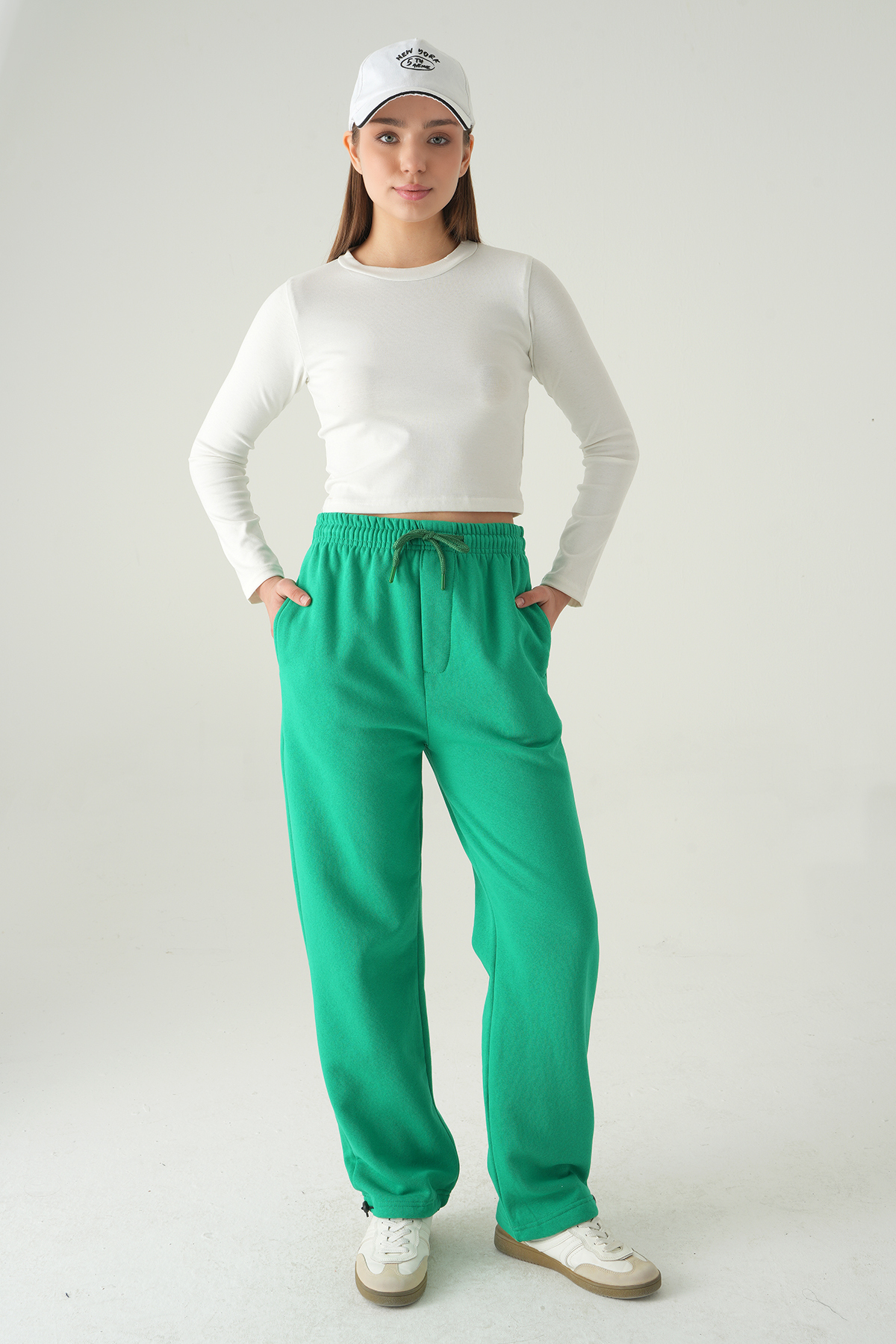 Benetton Yeşili Bel Bağcıklı Eşofman 1600 - 6