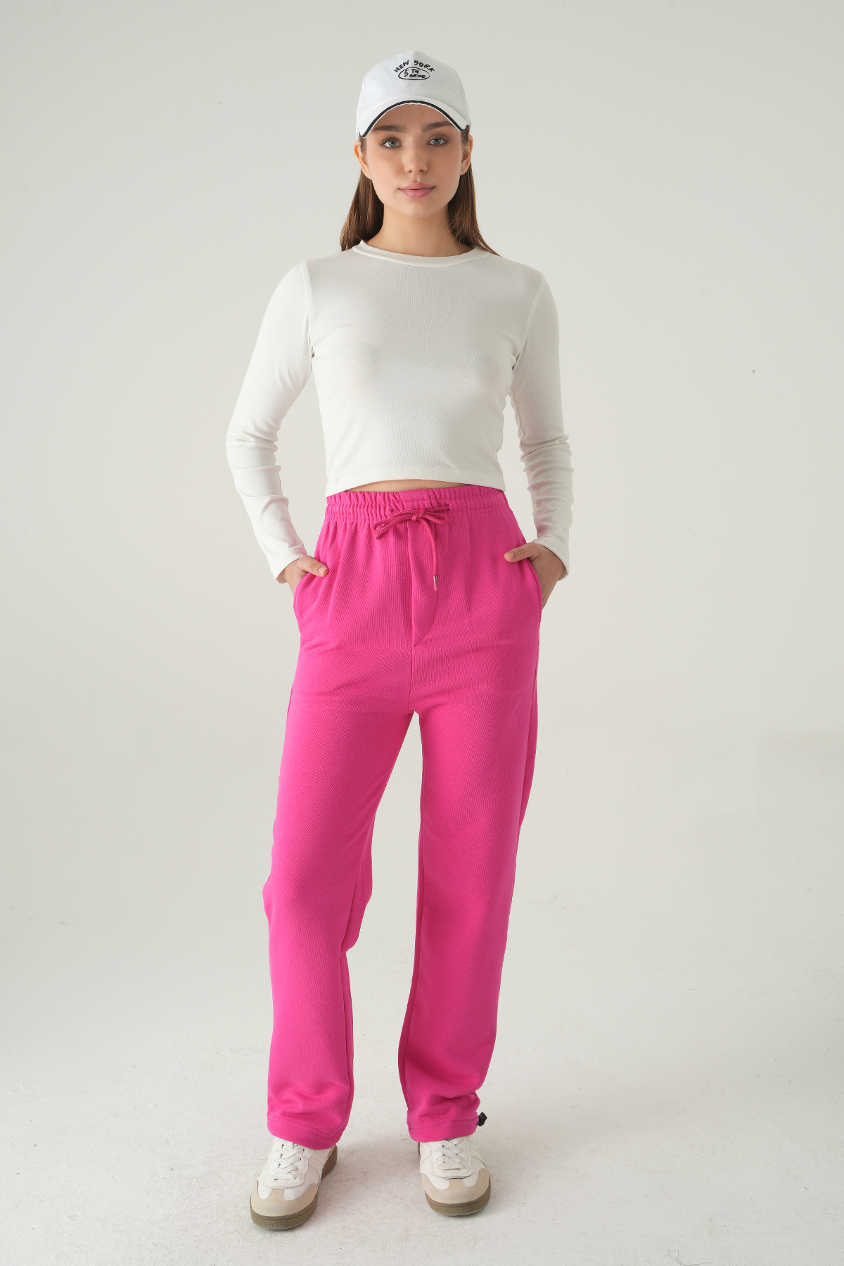 Fuşya Bel Bağcıklı Eşofman 1600 - 1