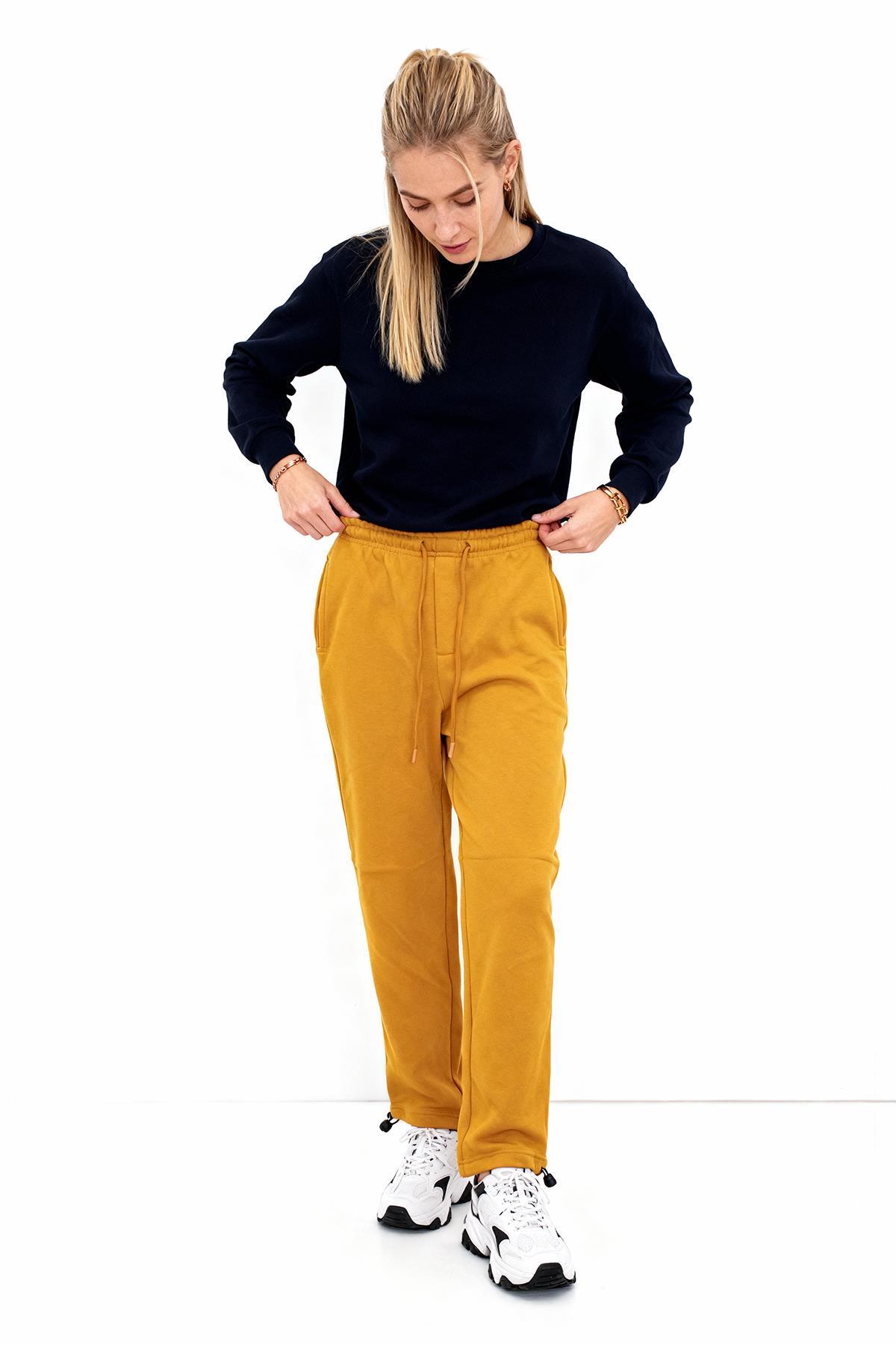 1600 Bel Bağcıklı Eşofman Hardal - RAYS