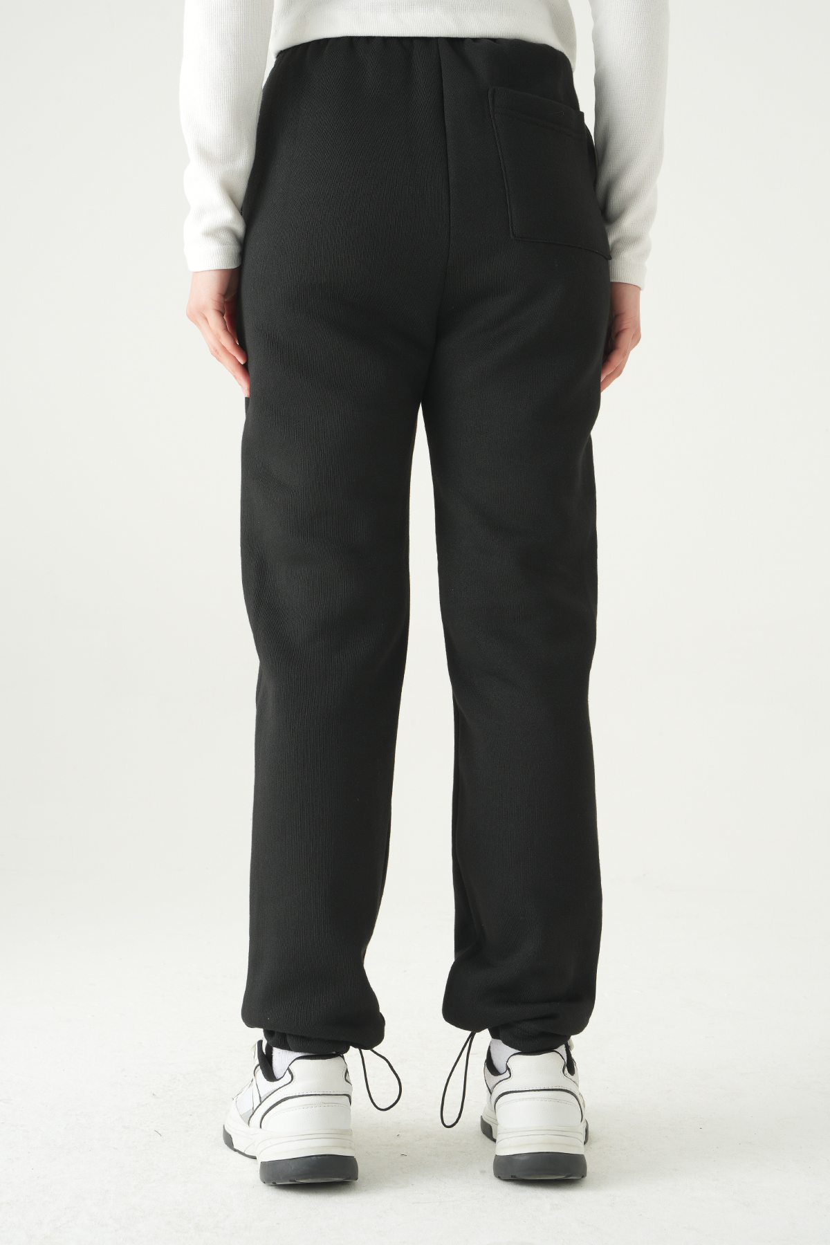 Siyah Bel Bağcıklı Eşofman 1600 - 5