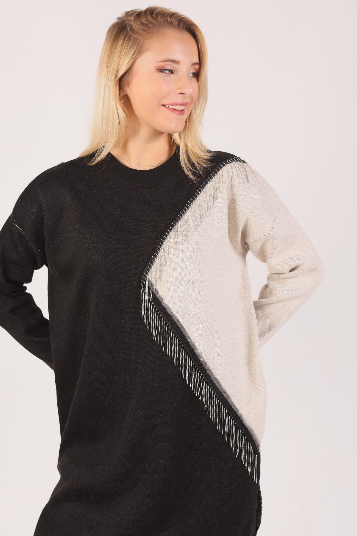 Siyah Kol Garnili Takım 1656 - 4