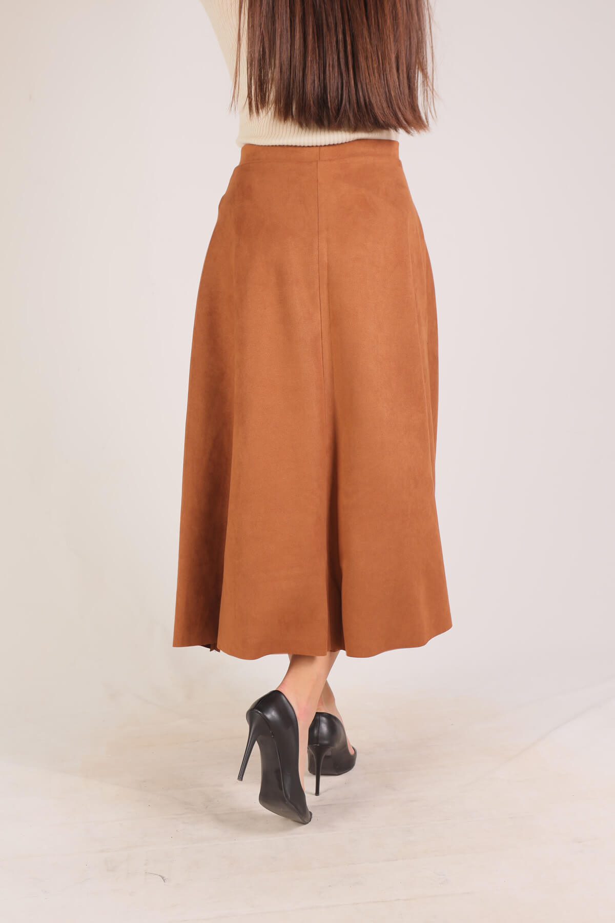 1695A Süet Mevlana Etek Taba - 3