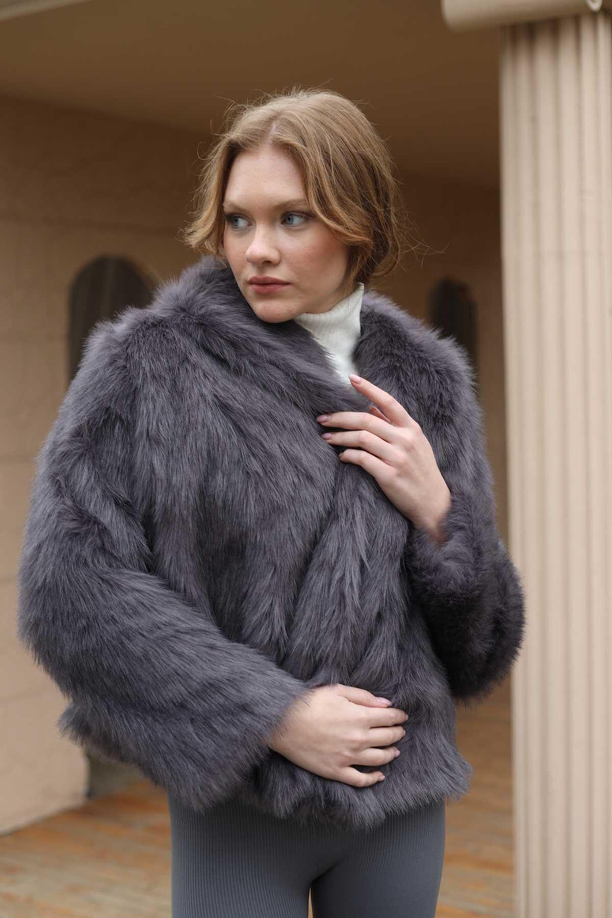 Antrasit Peluş Kürk 1773 - 1