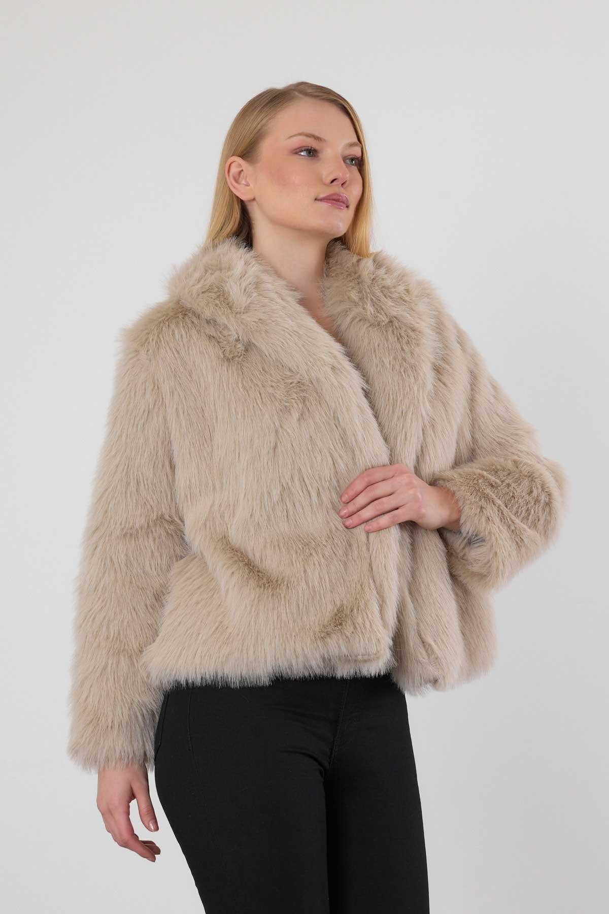 Bej Peluş Kürk 1773 - 6