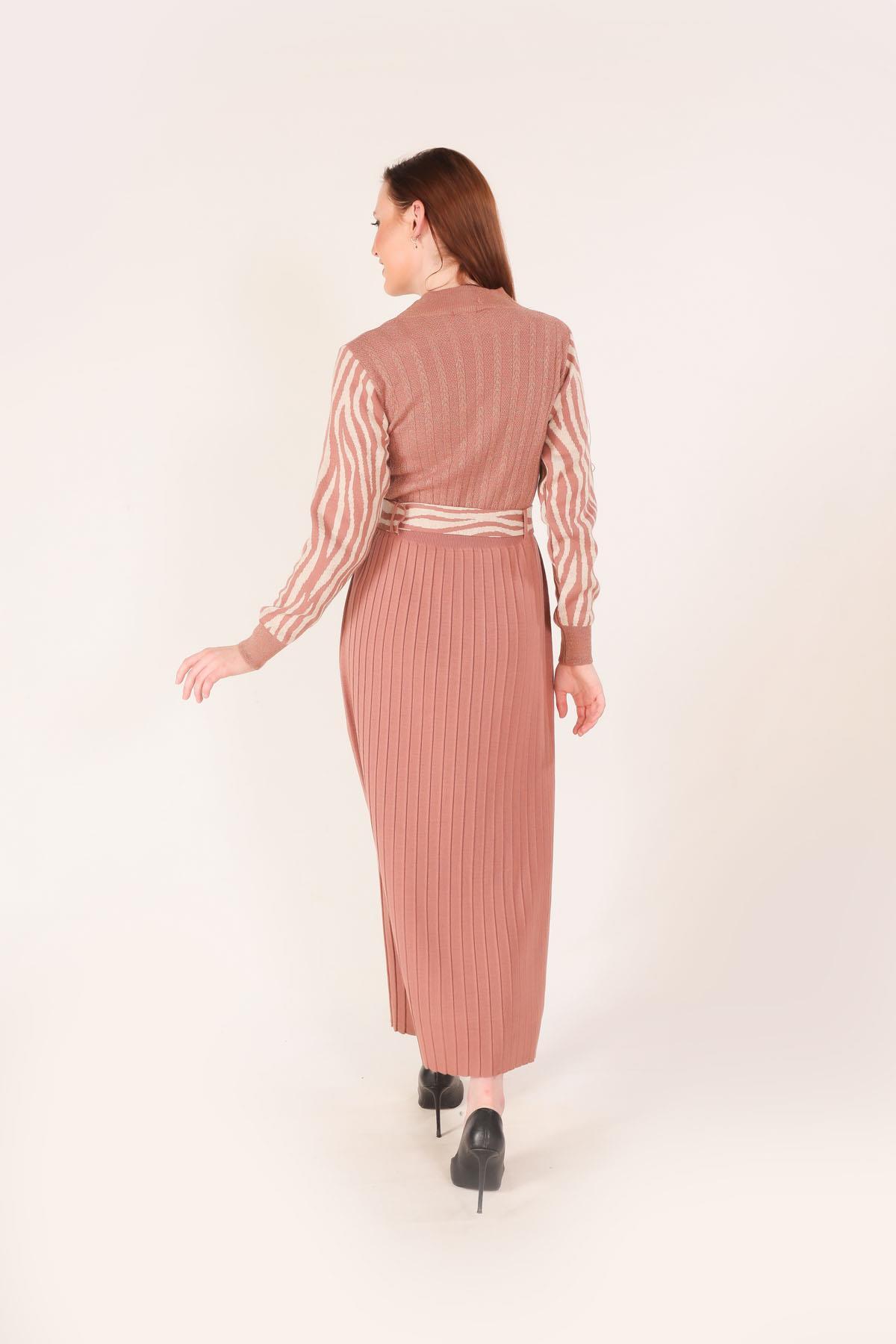 Gül Kolu Desenli Elbise 1795 - 4