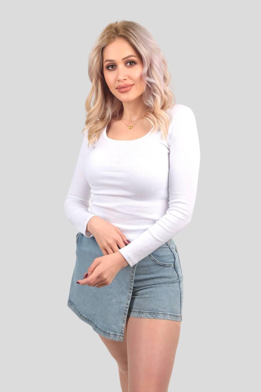 Beyaz Kare Yaka Bluz 1847 - 1