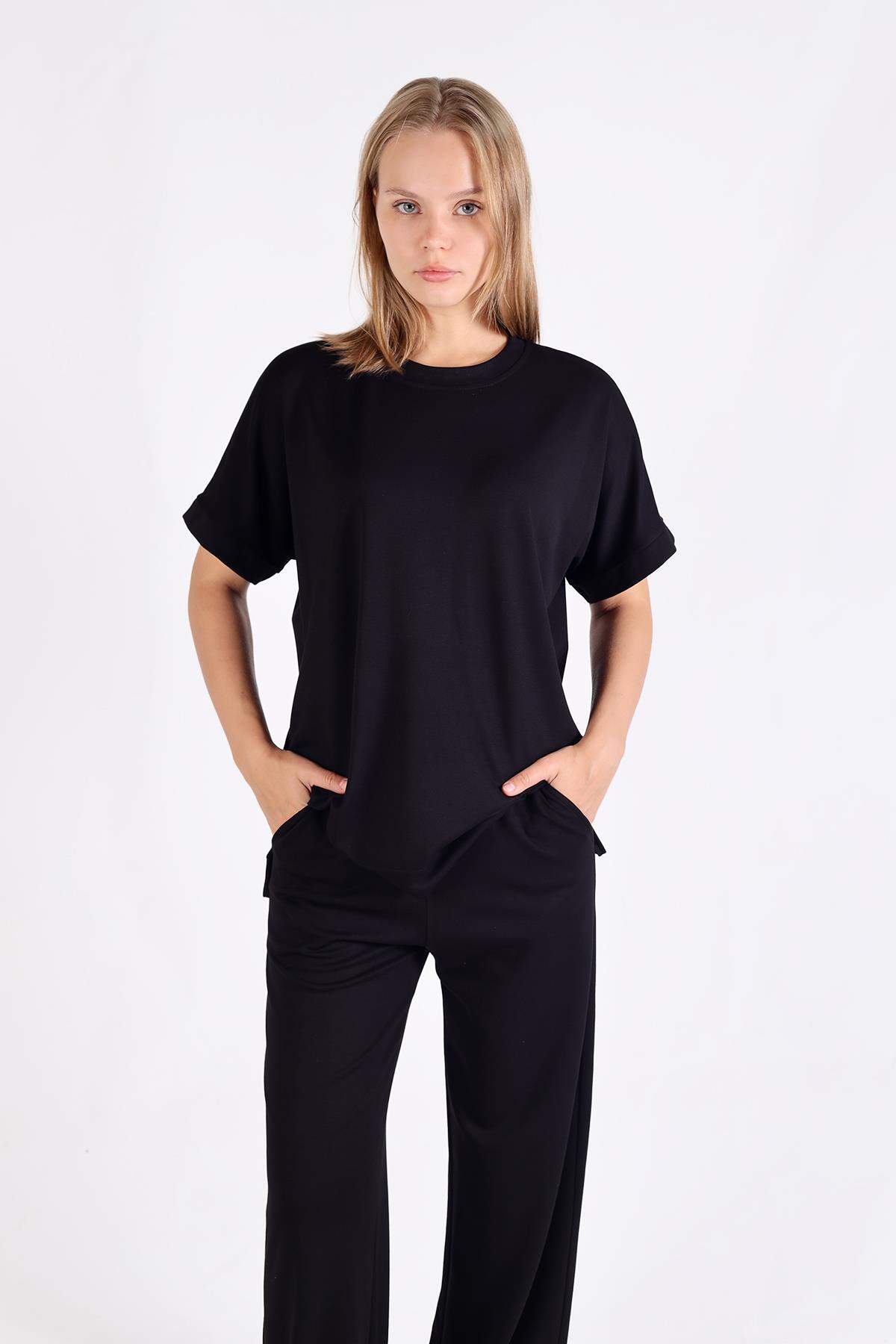 Siyah Kısa Kol Takım 18629 - 3