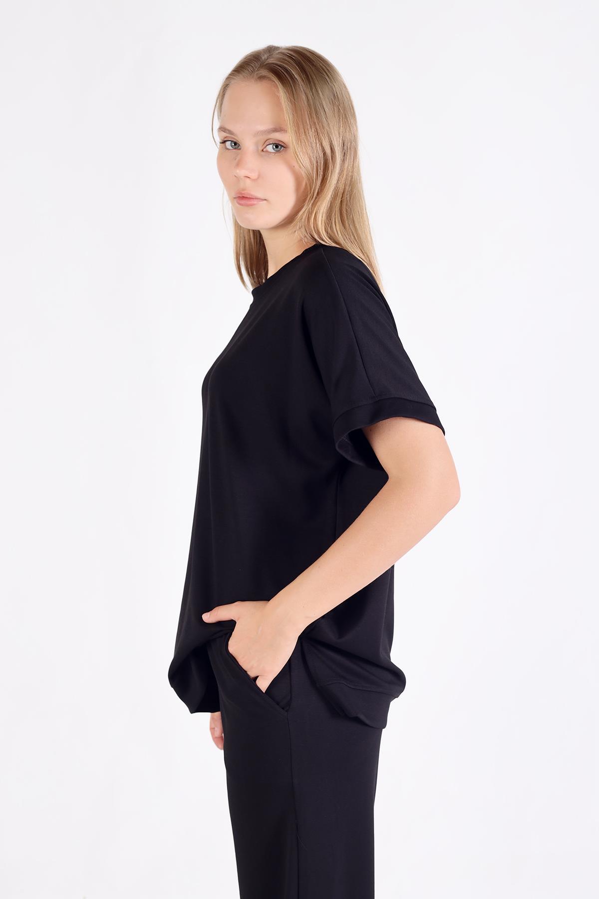 Siyah Kısa Kol Takım 18629 - 4