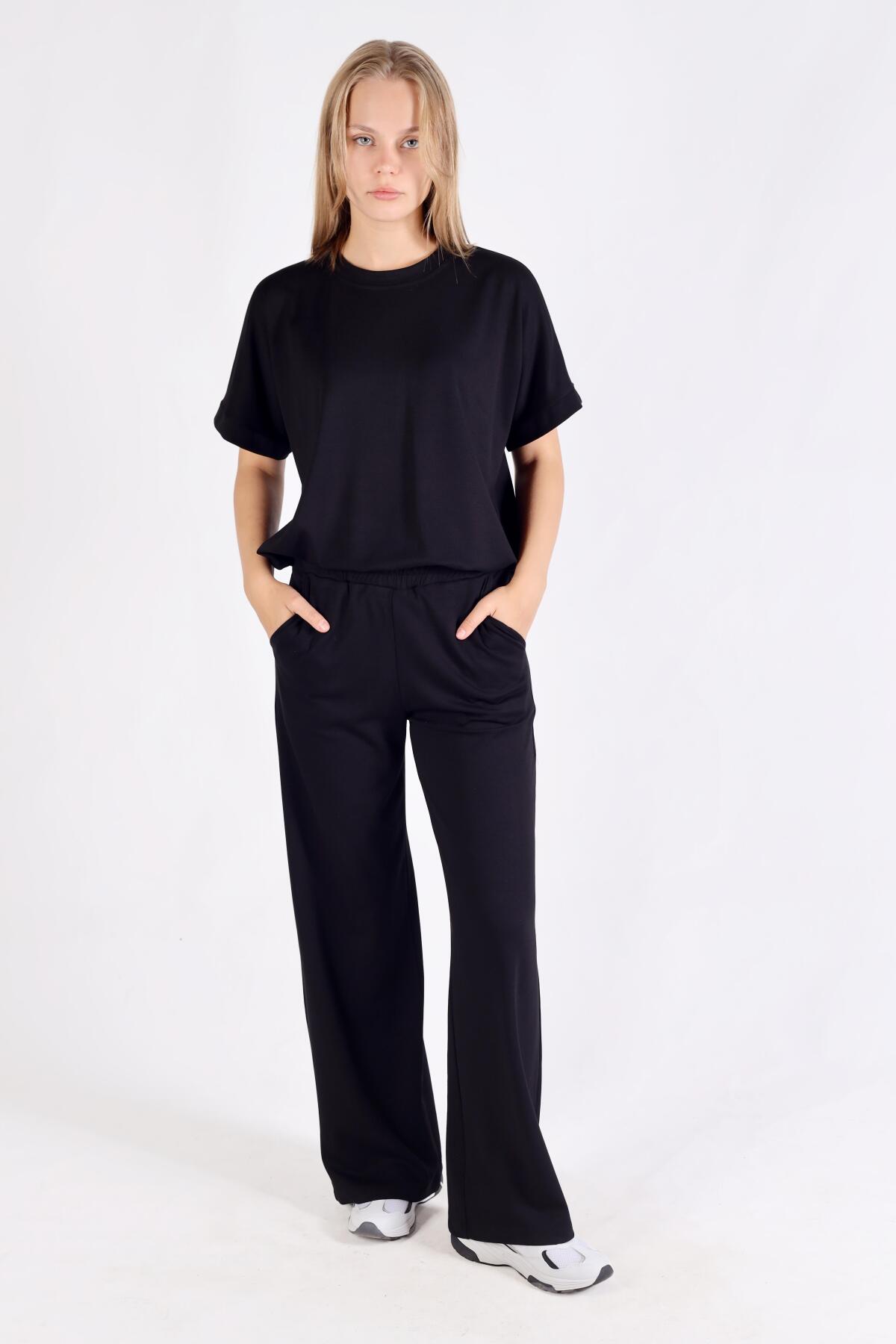 Siyah Kısa Kol Takım 18629 - 8