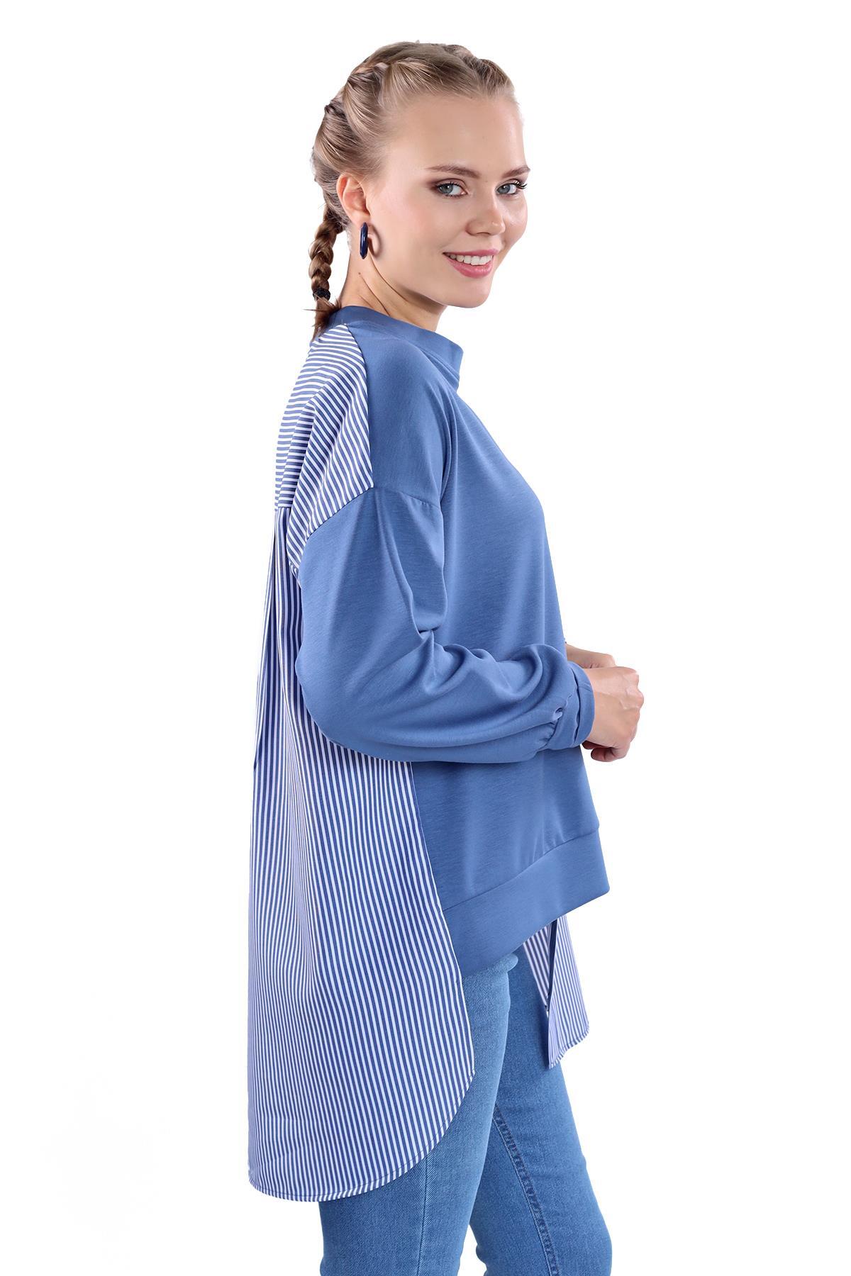 İndigo İki Renk Tunik 18638 - 2