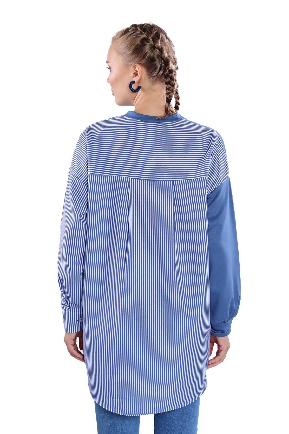 İndigo İki Renk Tunik 18638 - 4