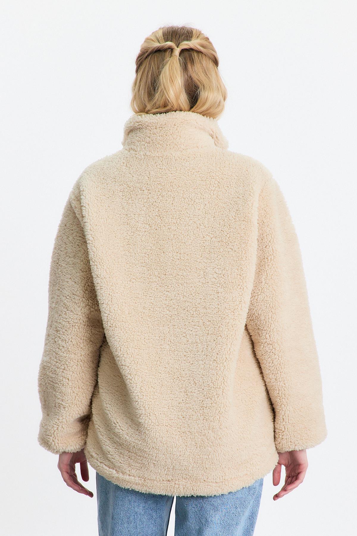 Taş Nakış Detay Cepli Welsoft Hırka 18887 - 5