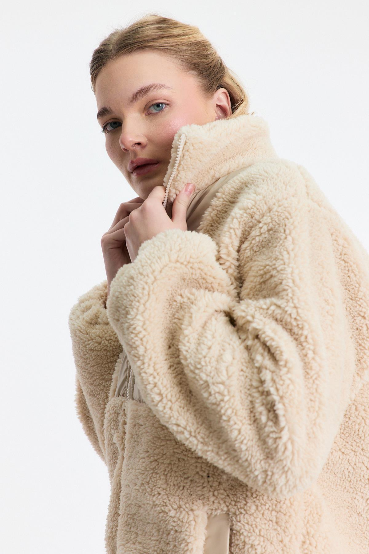 Taş Nakış Detay Cepli Welsoft Hırka 18887 - 6