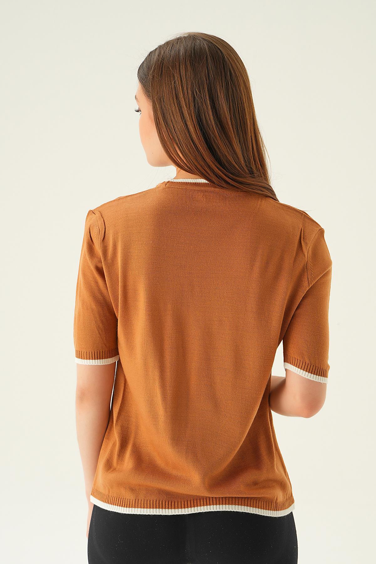 Camel Yıldız Detay Tişört 1901 - 5