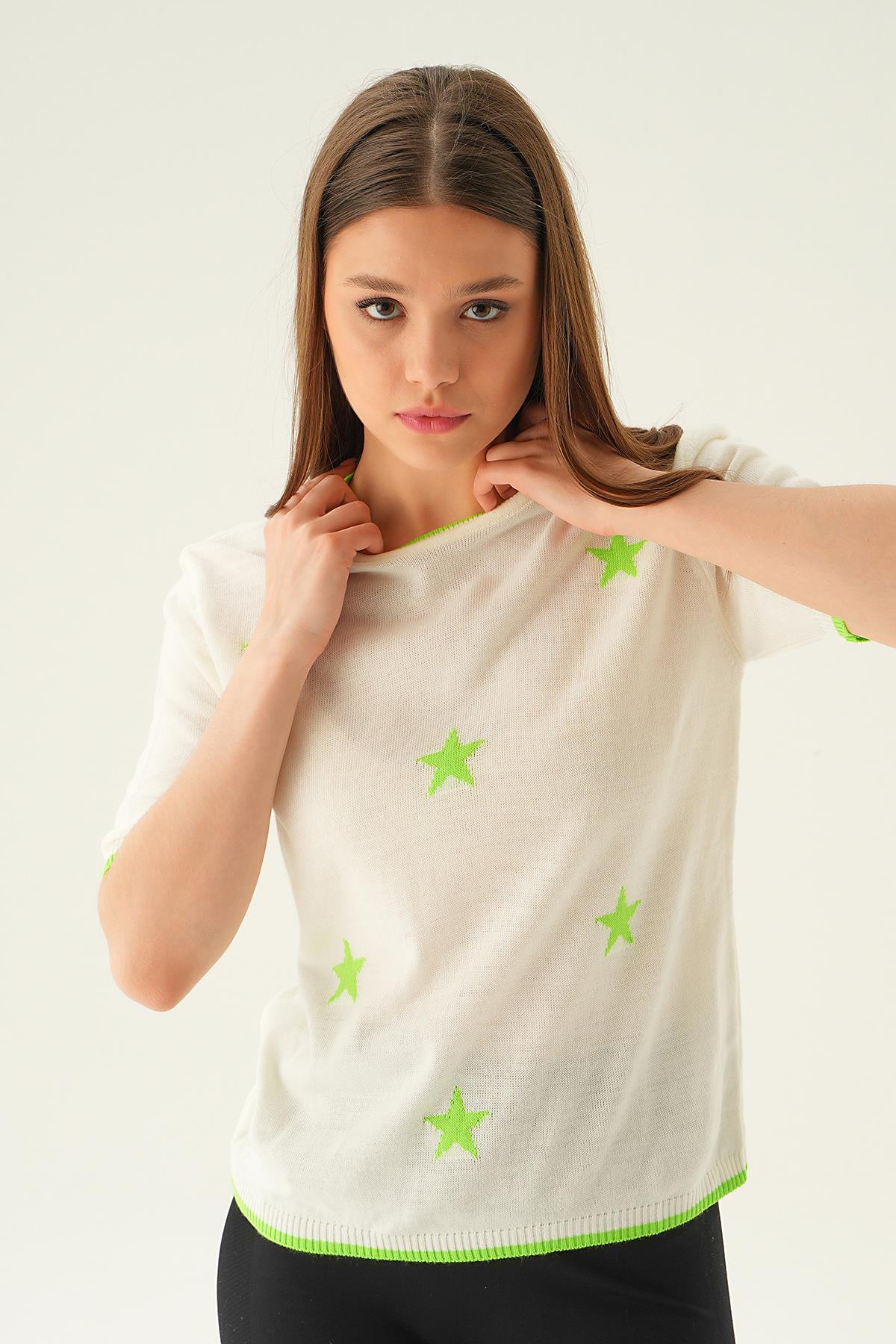 Kemik Yıldız Detay Tişört 1901 - 2