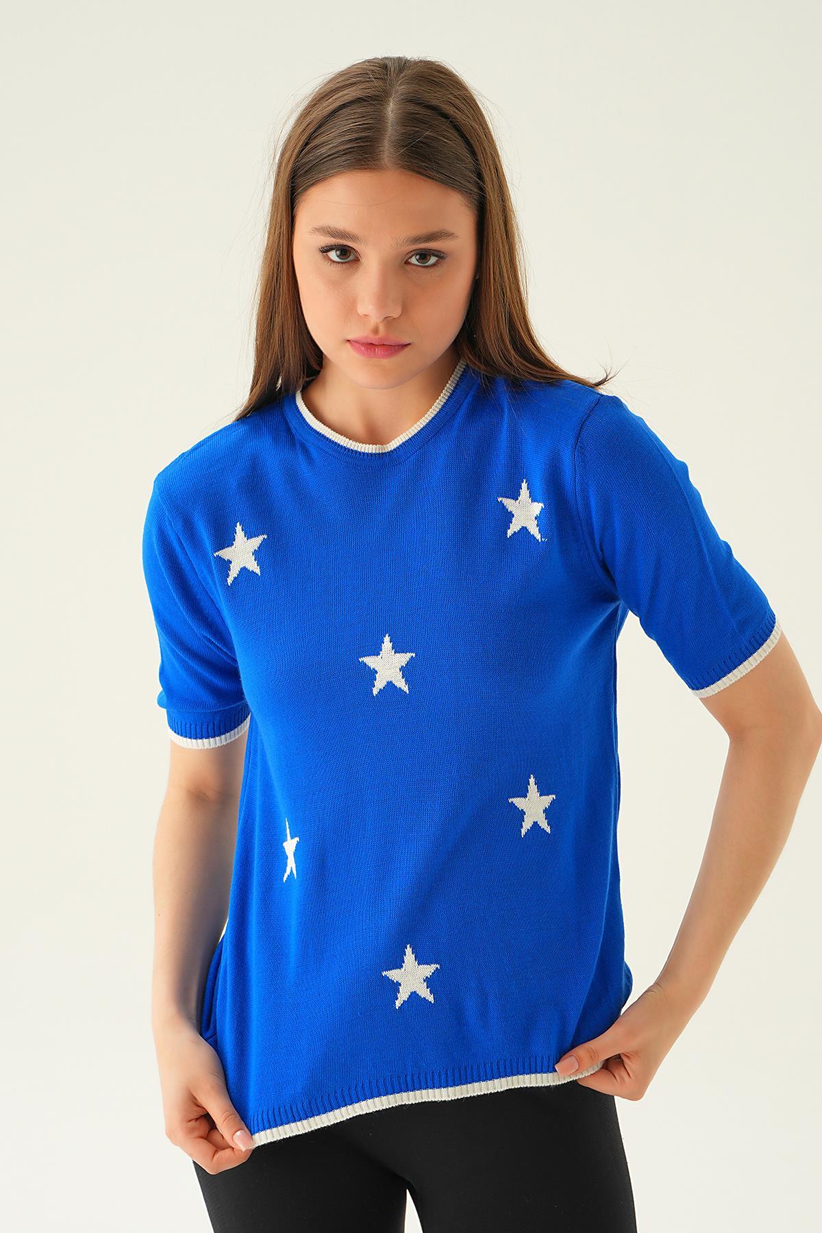 Saks Yıldız Detay Tişört 1901 - 6